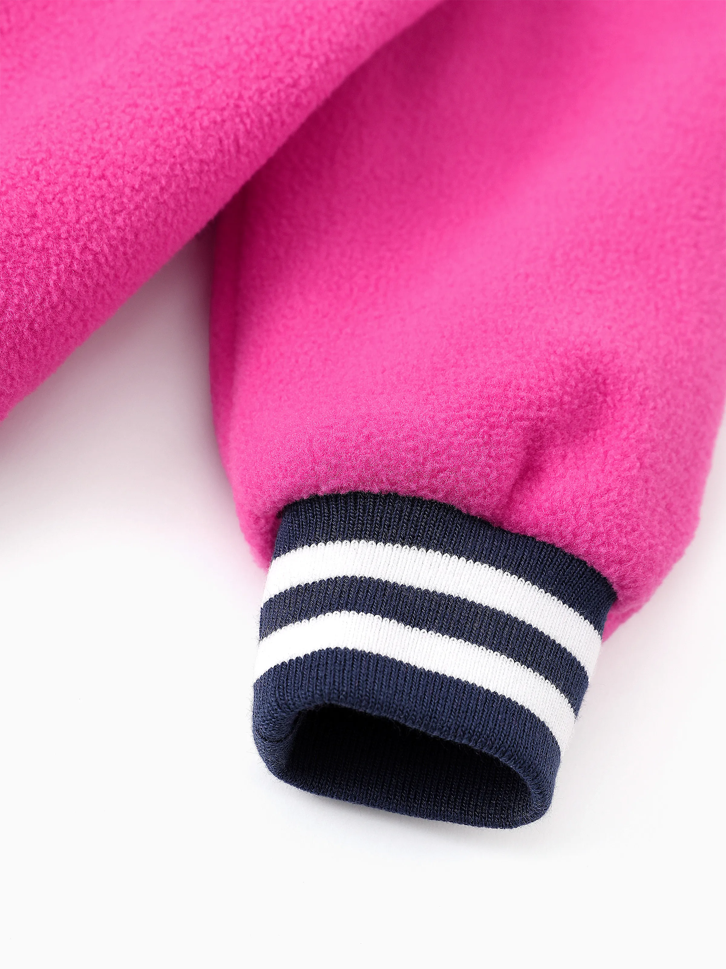 Barbie Toddler/ Kid Girl Fleece Bomber Jacket Hot Pink - Image 6