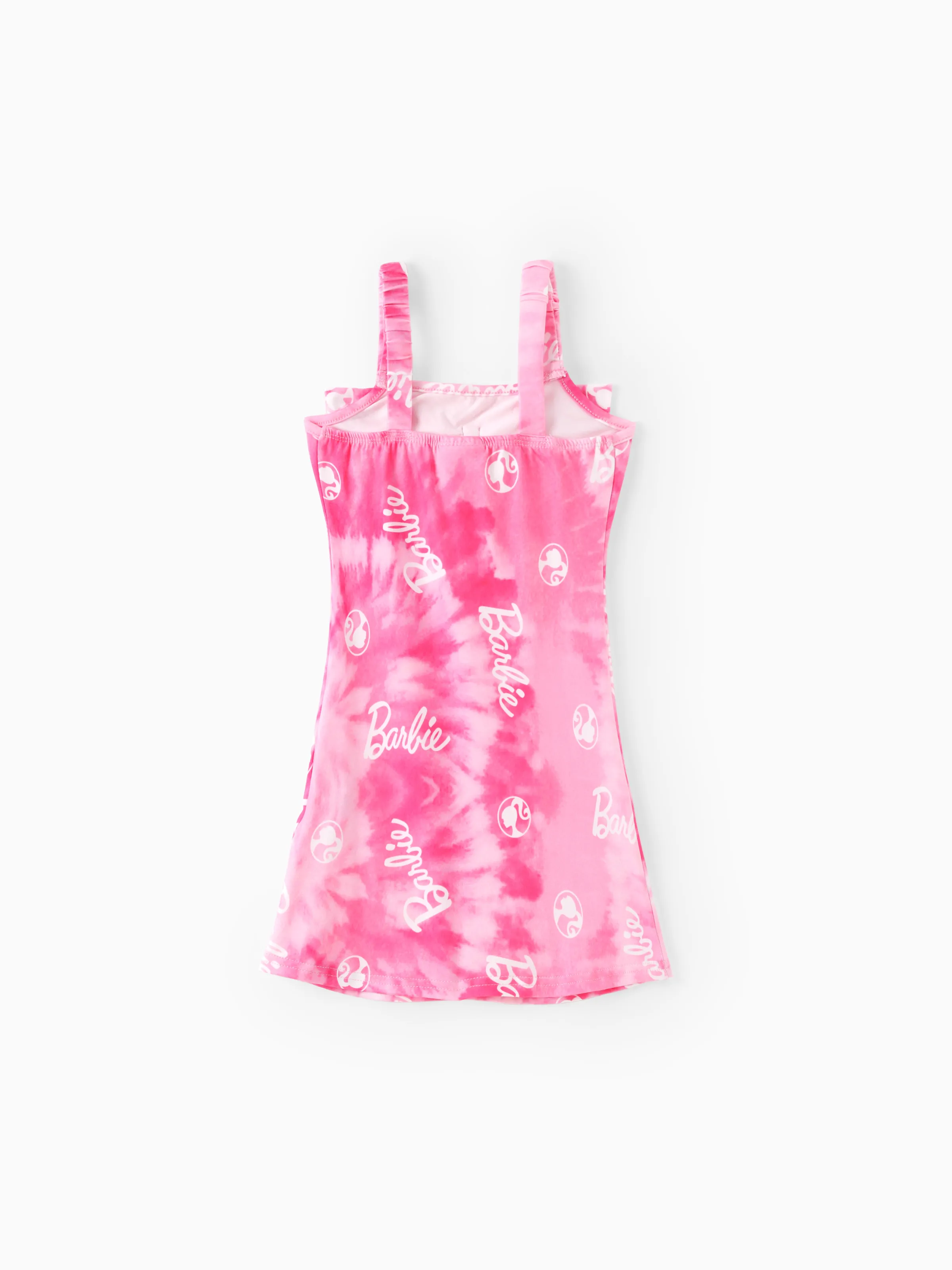 Barbie Toddler/Kid Girl 1pc Bowknot Tie-dyed Cami Dress Pink - Image 3