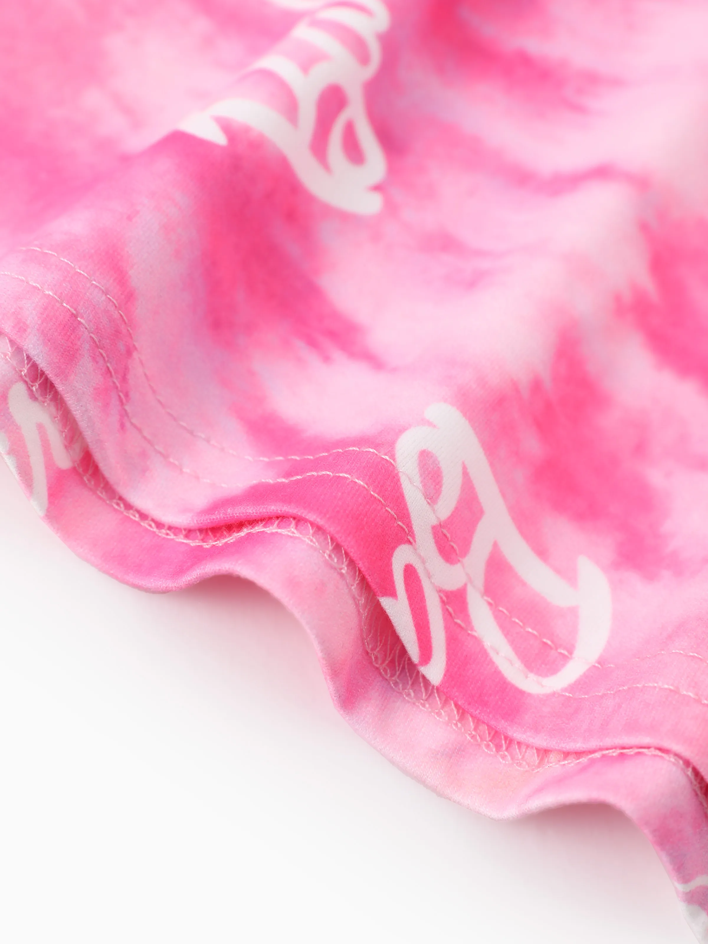 Barbie Toddler/Kid Girl 1pc Bowknot Tie-dyed Cami Dress Pink - Image 7