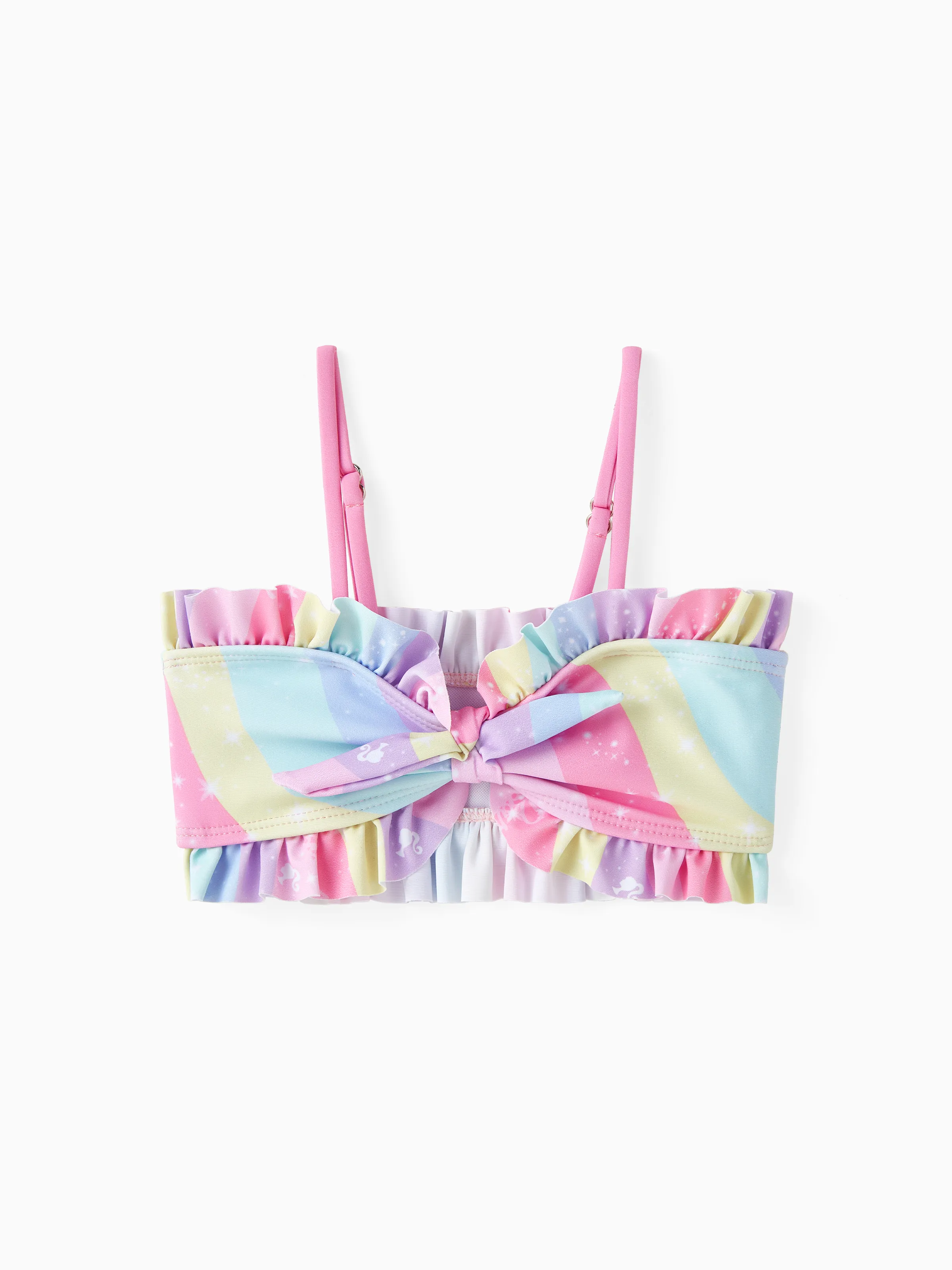 Barbie Toddler/Kid Girl 3pcs Magical Rainbow Mermaid Print Swimsuit Set Multi-color - Image 4
