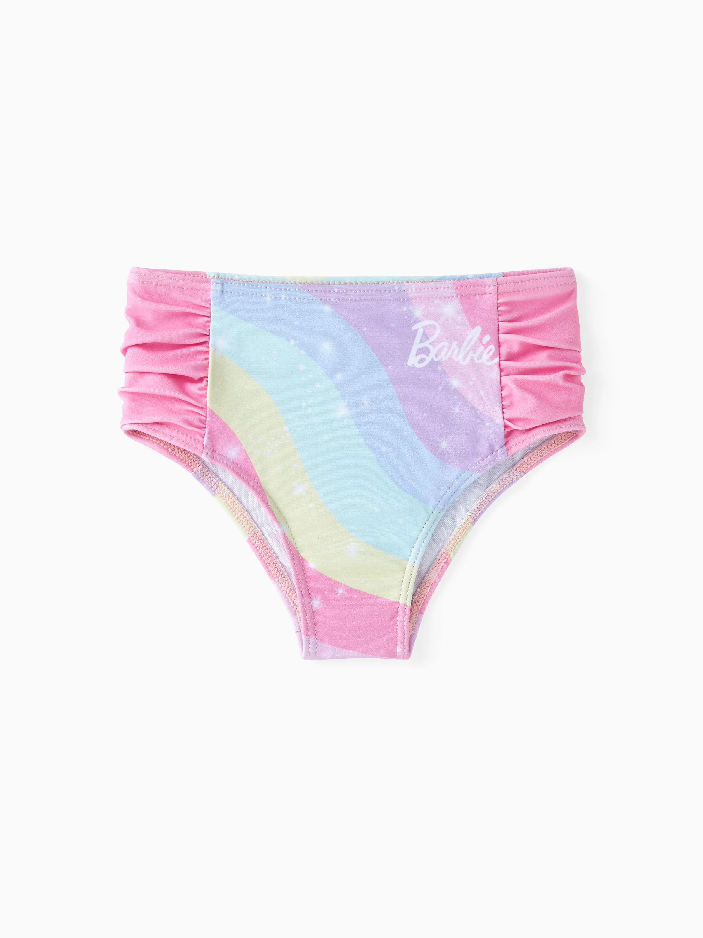 Barbie Toddler/Kid Girl 3pcs Magical Rainbow Mermaid Print Swimsuit Set Multi-color - Image 8