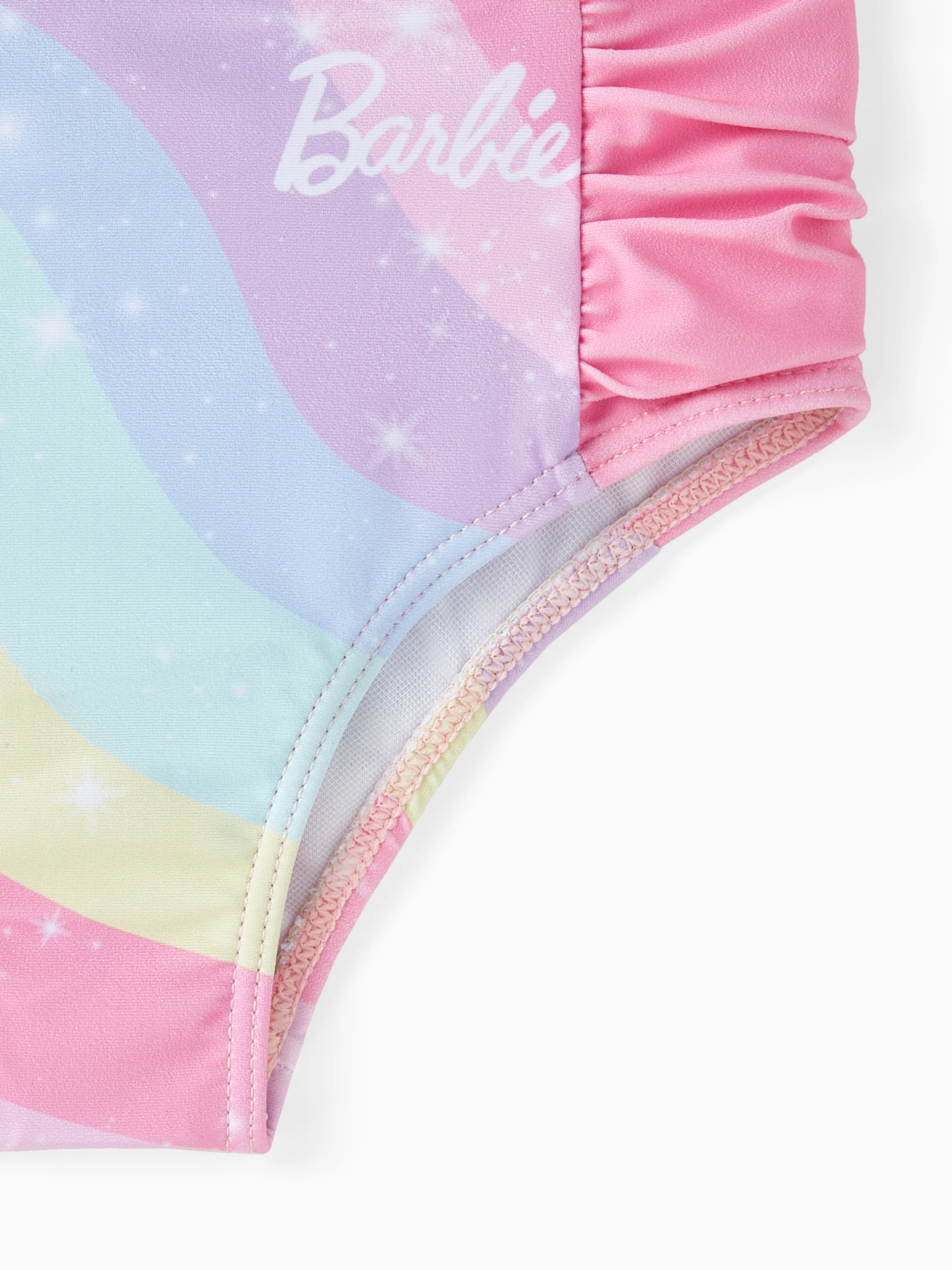 Barbie Toddler/Kid Girl 3pcs Magical Rainbow Mermaid Print Swimsuit Set Multi-color - Image 9
