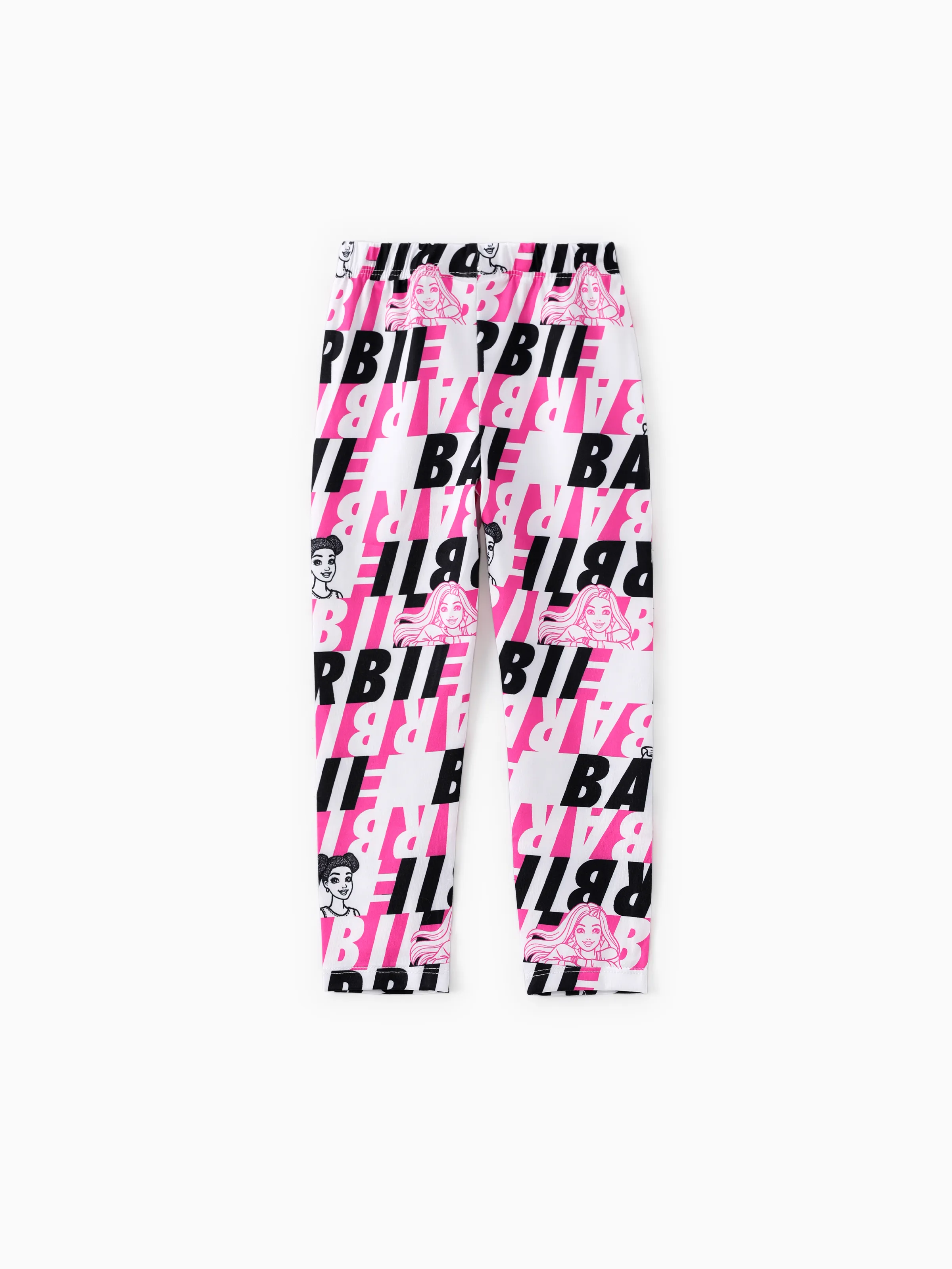 Barbie Toddler/Kid Girl Letter Pattern Leggings Pink - Image 3