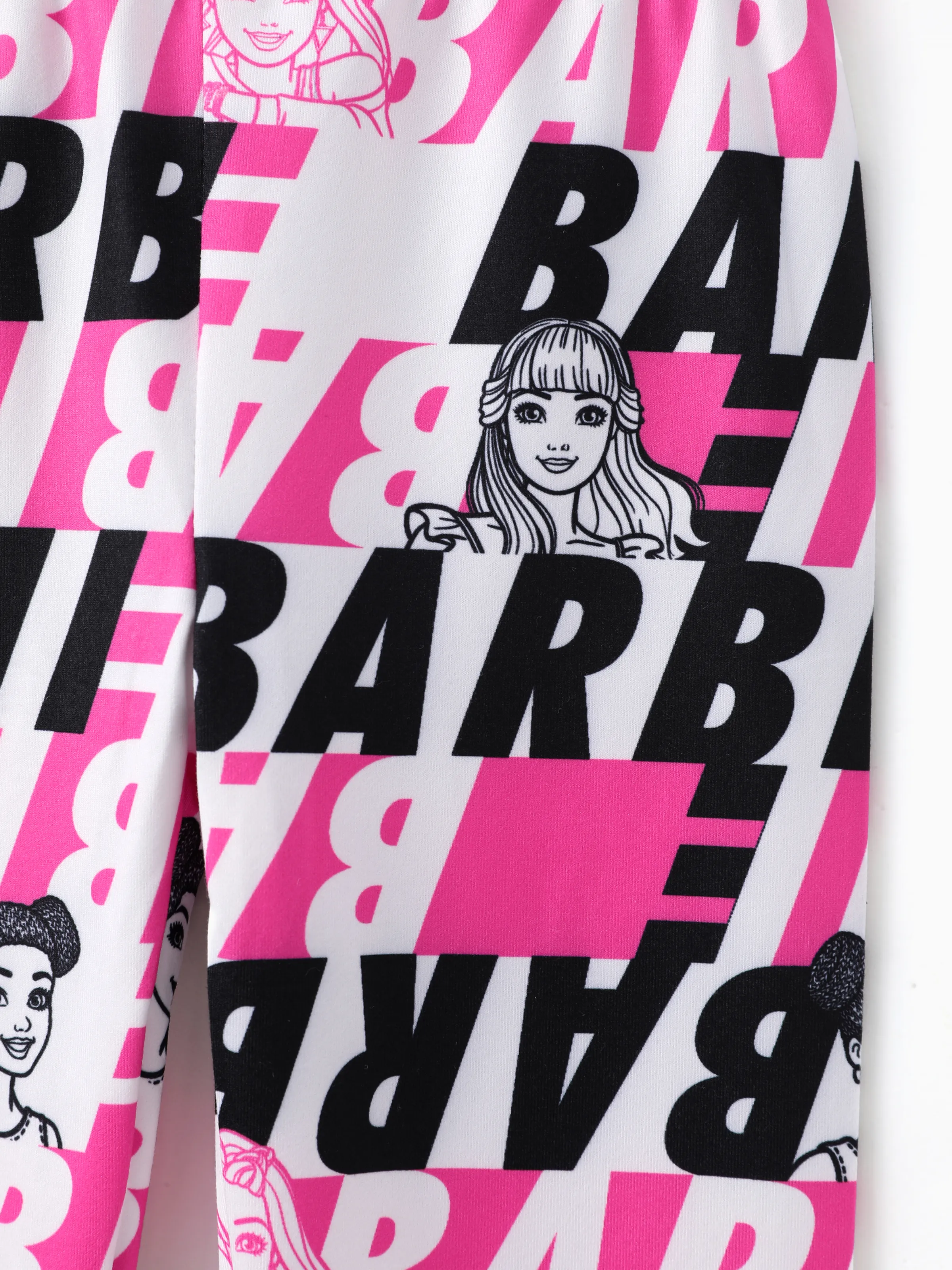 Barbie Toddler/Kid Girl Letter Pattern Leggings Pink - Image 5