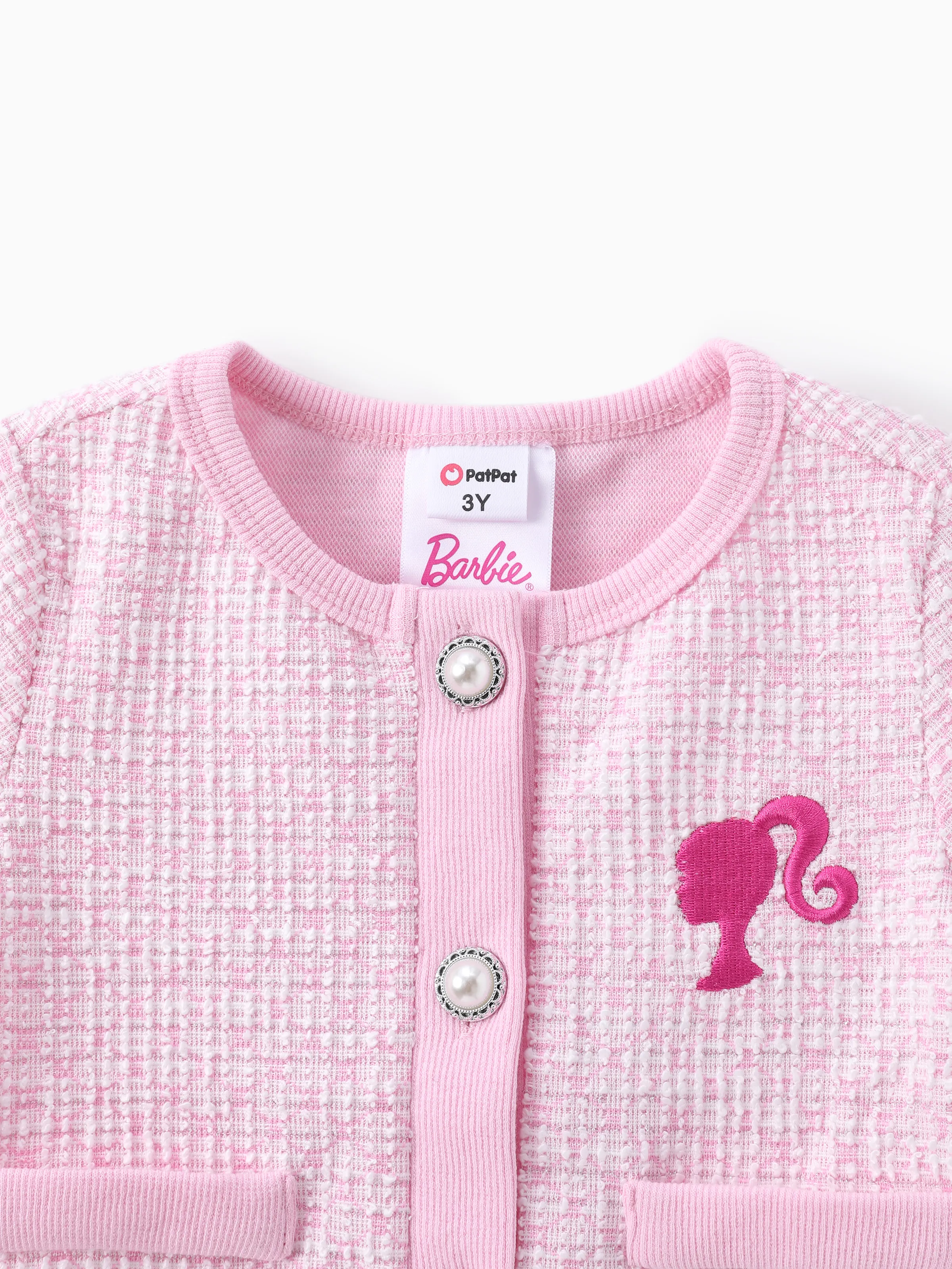 Barbie Toddler/Kid Girl Sweet 1 pc Secret Button Top OR 1 pc Dress Pink - Image 4