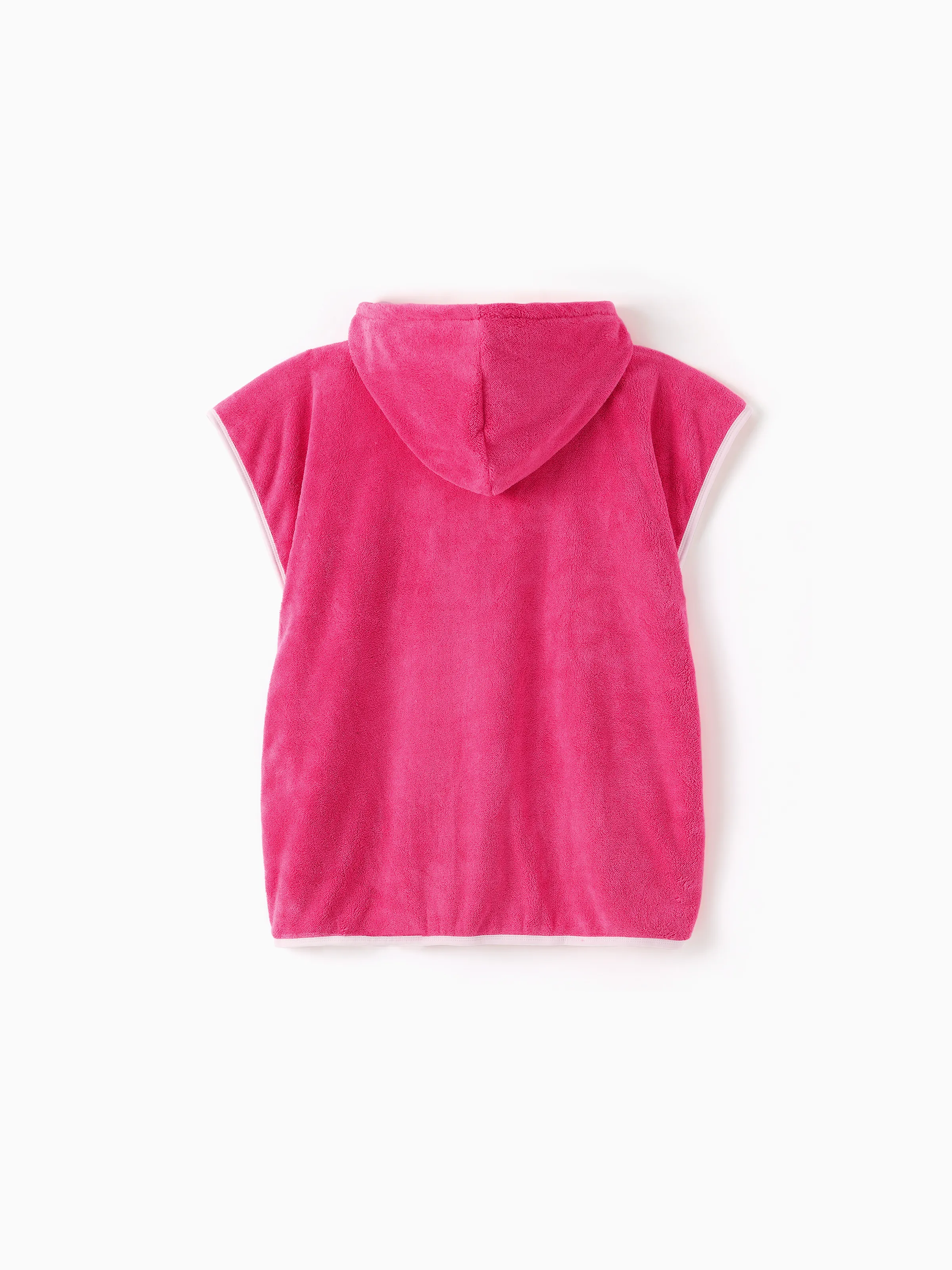 Barbie Toddler/Kid Girl Terry Cloth Hooded Swim Cover-up Hot Pink - Image 3