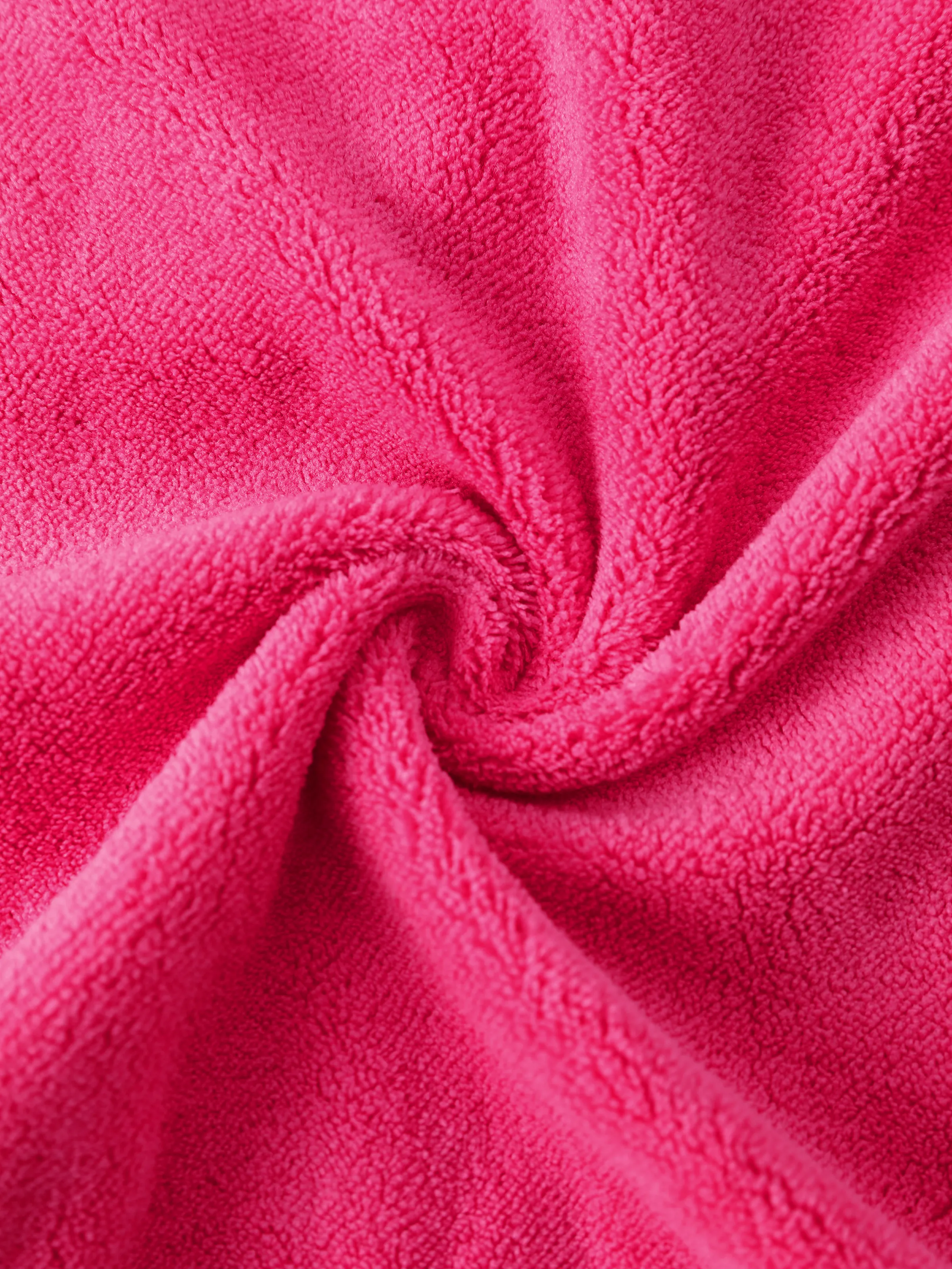 Barbie Toddler/Kid Girl Terry Cloth Hooded Swim Cover-up Hot Pink - Image 9