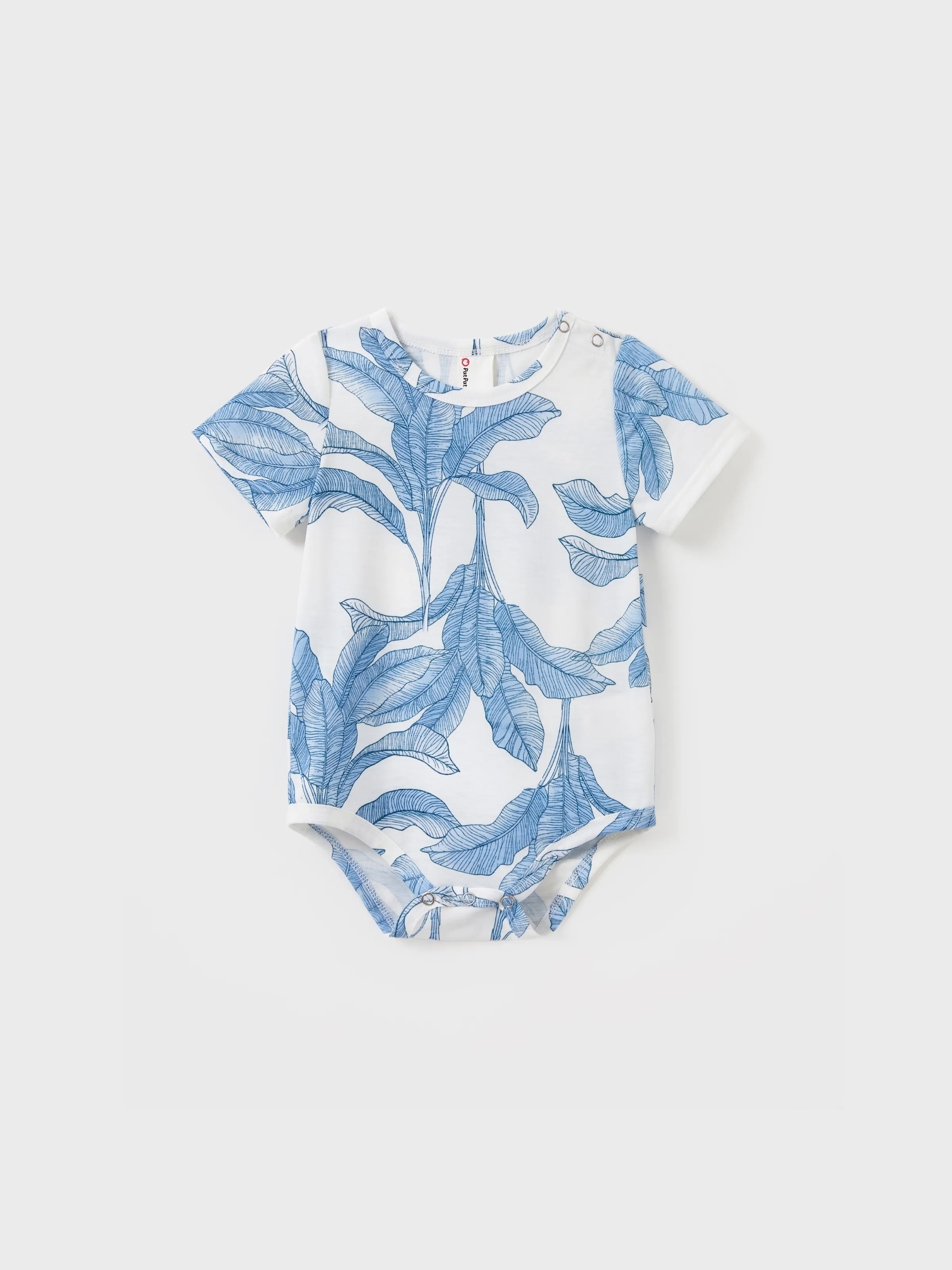 Casual Broken Flower Family Matching Suits Unisex Light Blue - Image 12
