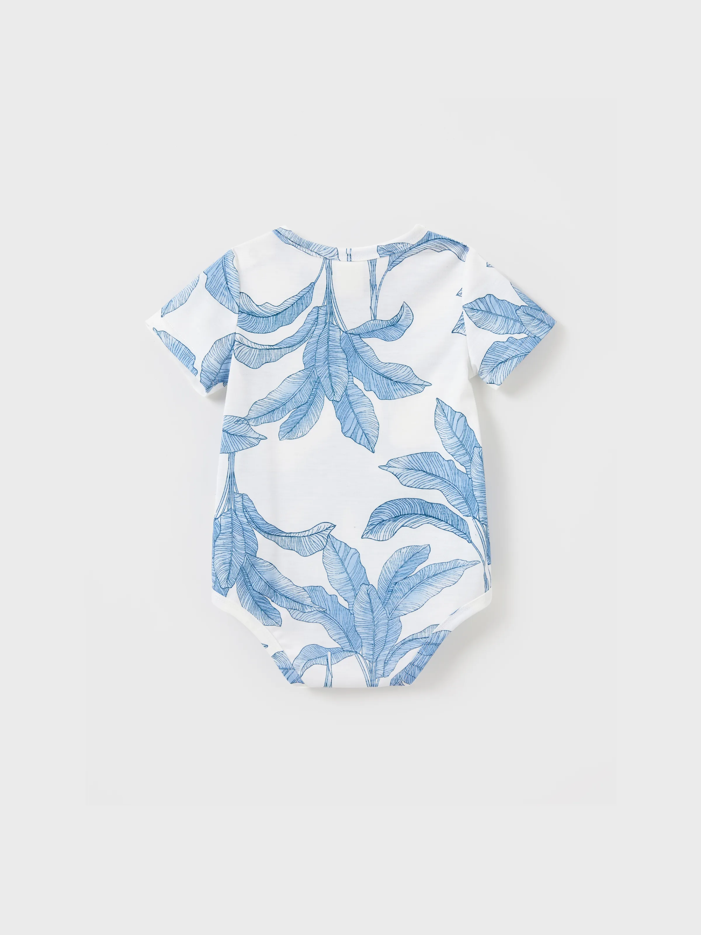 Casual Broken Flower Family Matching Suits Unisex Light Blue - Image 13