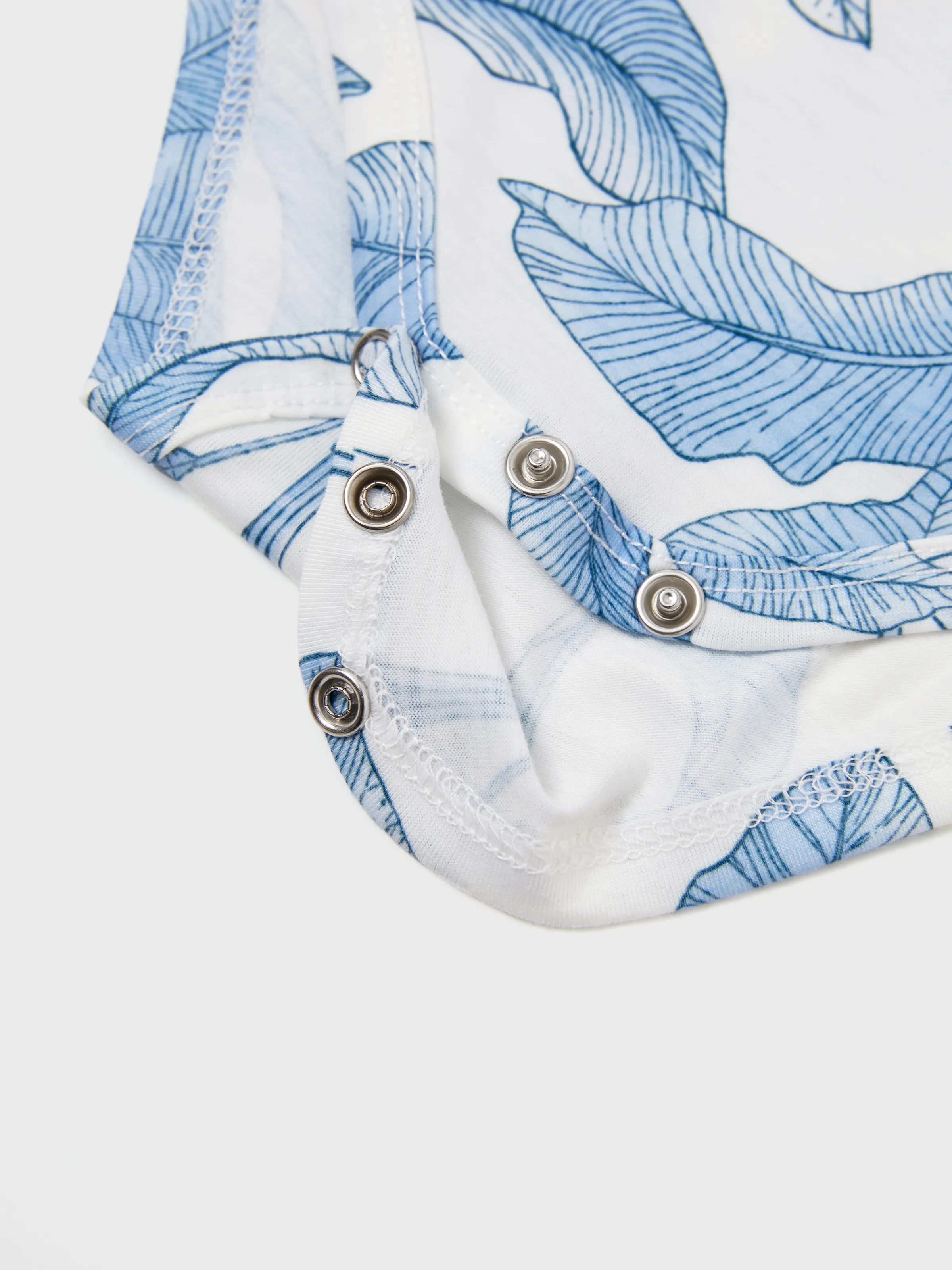 Casual Broken Flower Family Matching Suits Unisex Light Blue - Image 14