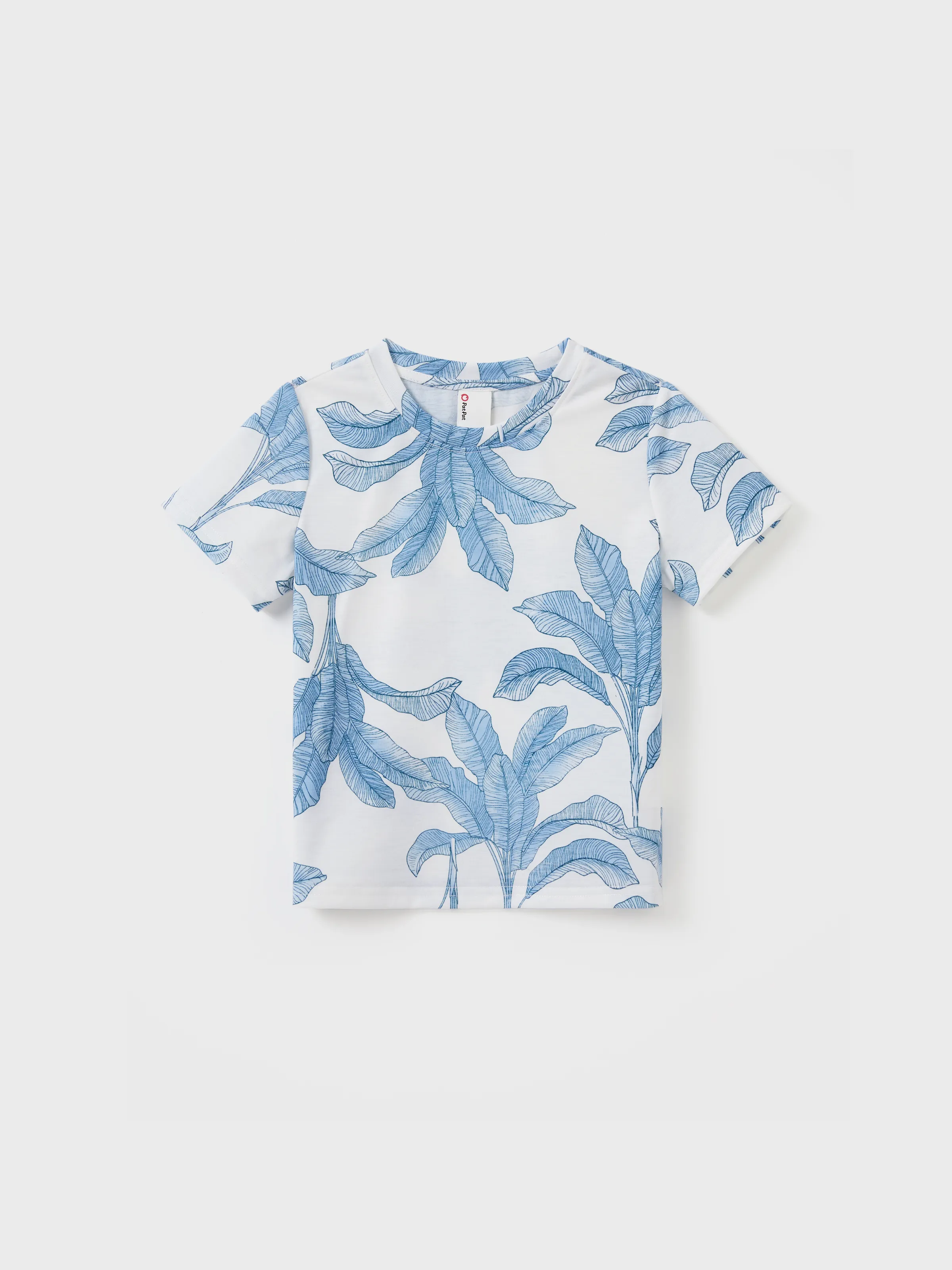Casual Broken Flower Family Matching Suits Unisex Light Blue - Image 17