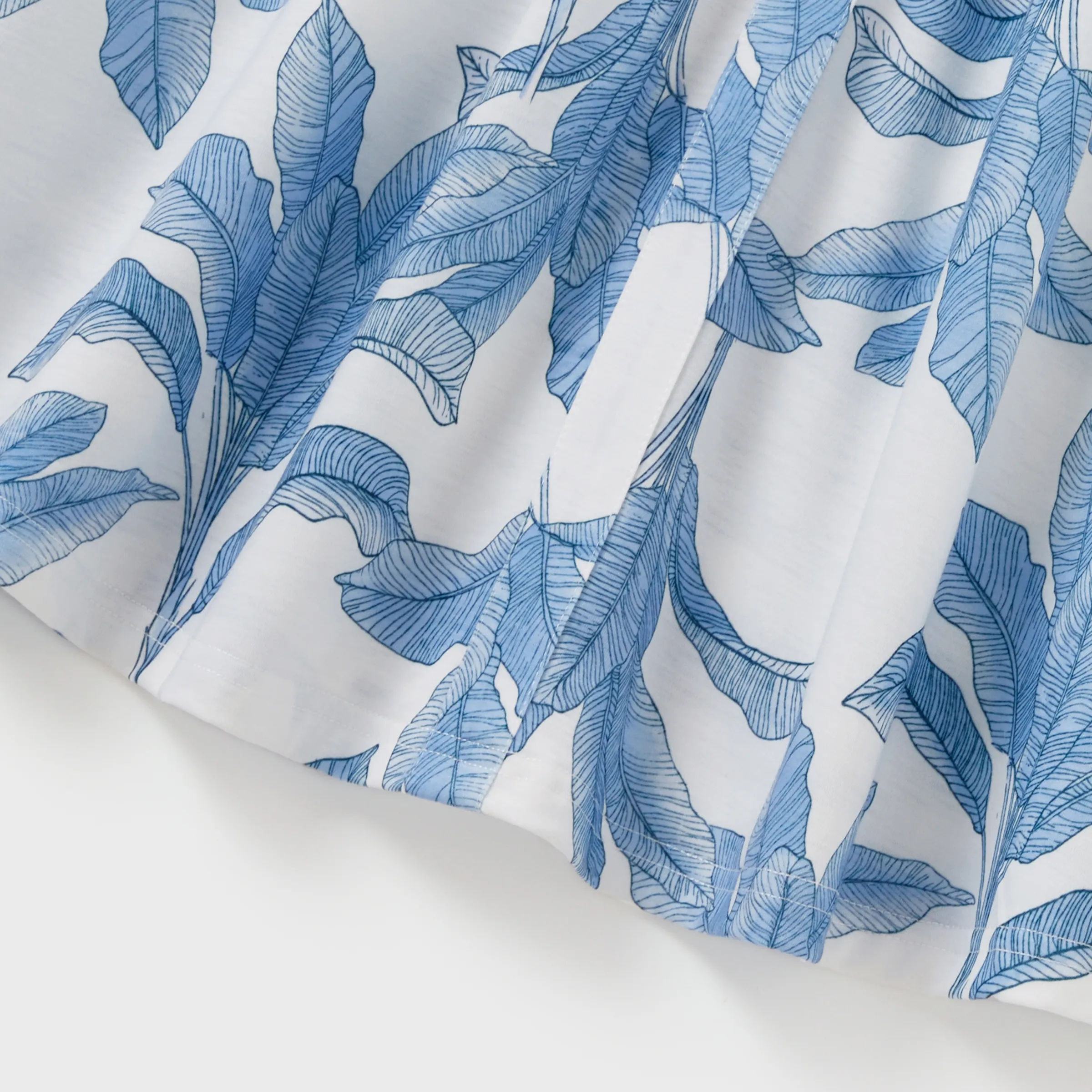 Casual Broken Flower Family Matching Suits Unisex Light Blue - Image 6