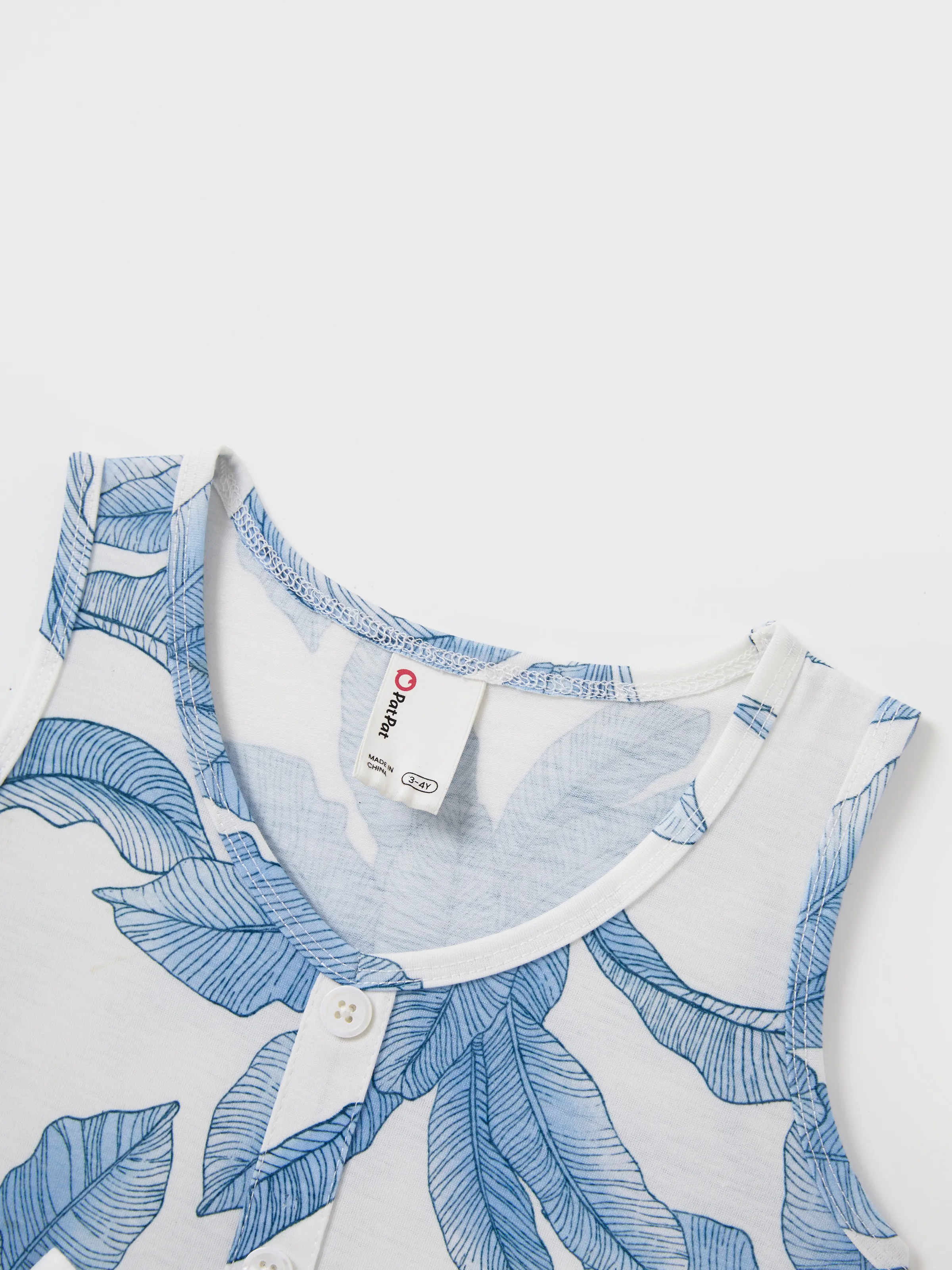 Casual Broken Flower Family Matching Suits Unisex Light Blue - Image 9