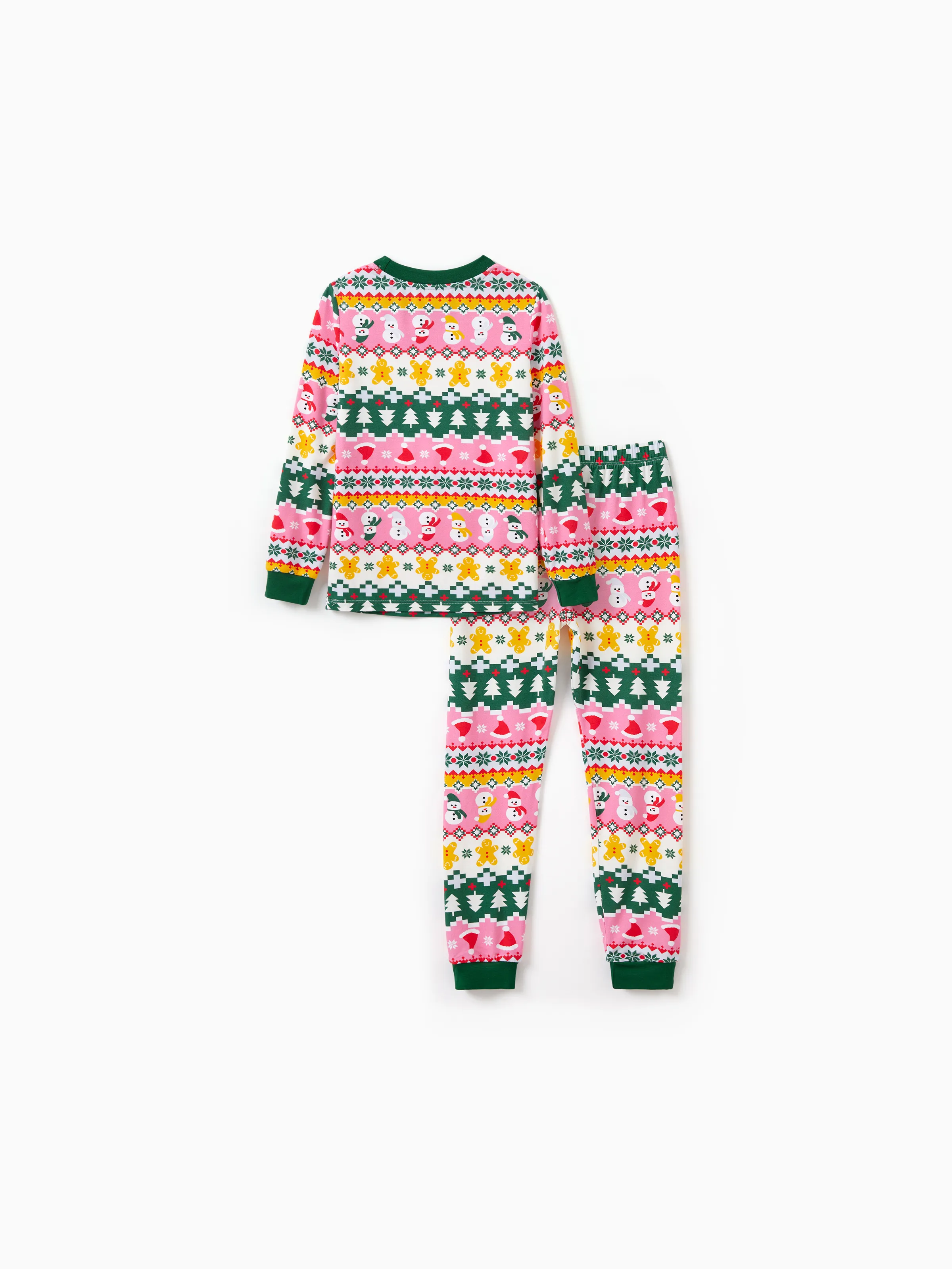 Christmas / Halloween Pajama 2-Piece Upgraded Thick Bamboo Pajama Set With Childlike Print for Toddler / Kids Girl (Snug-Fitting) Multi-color - Image 3