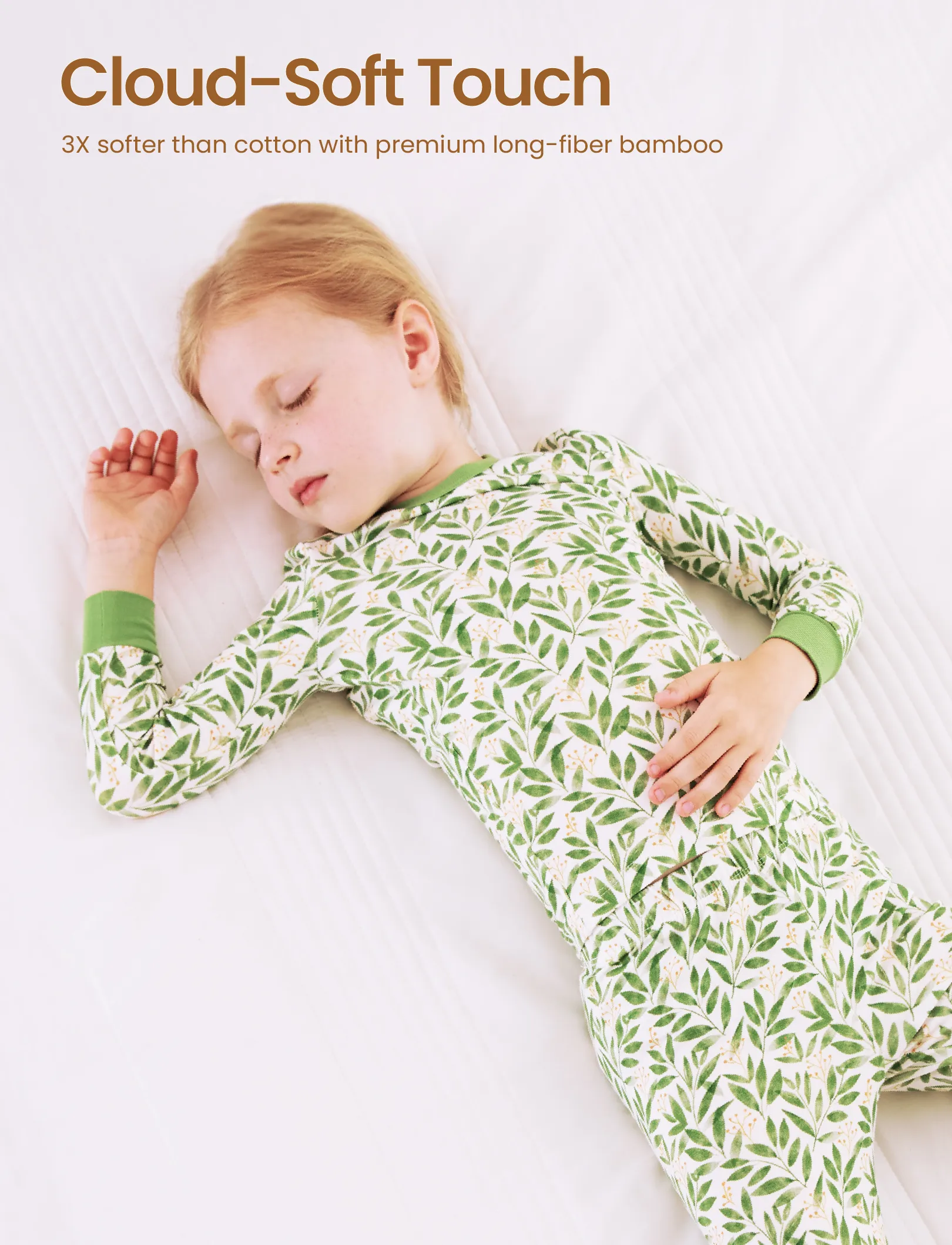 Christmas / Halloween Pajama 2-piece Bamboo Pajamas Set With Childlike Print for Baby / Toddler( Snug-Fitting) Green - Image 5