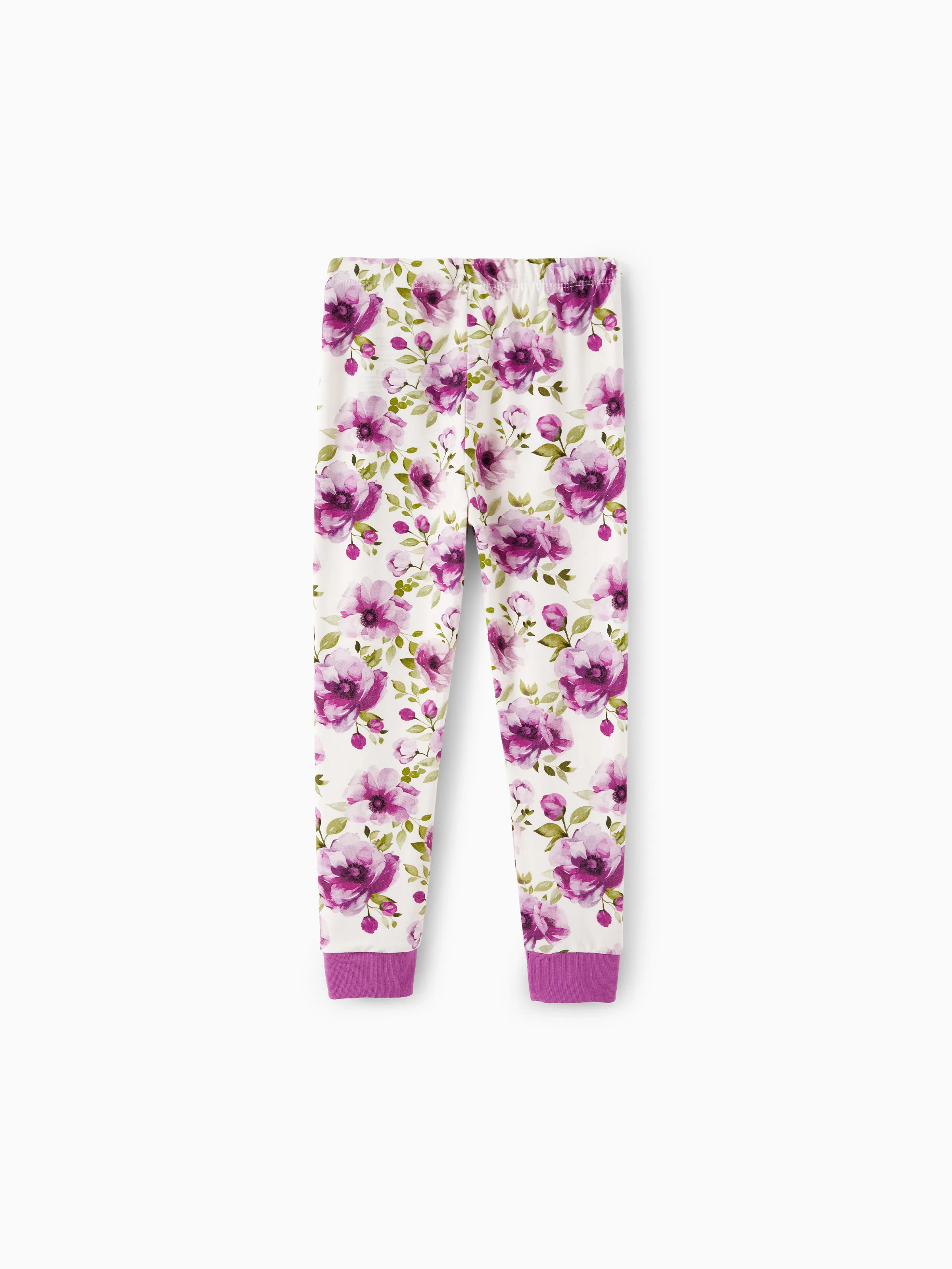 Christmas / Halloween Pajama 2-piece Bamboo Pajamas Set With Childlike Print for Baby / Toddler( Snug-Fitting) Light Purple - Image 8