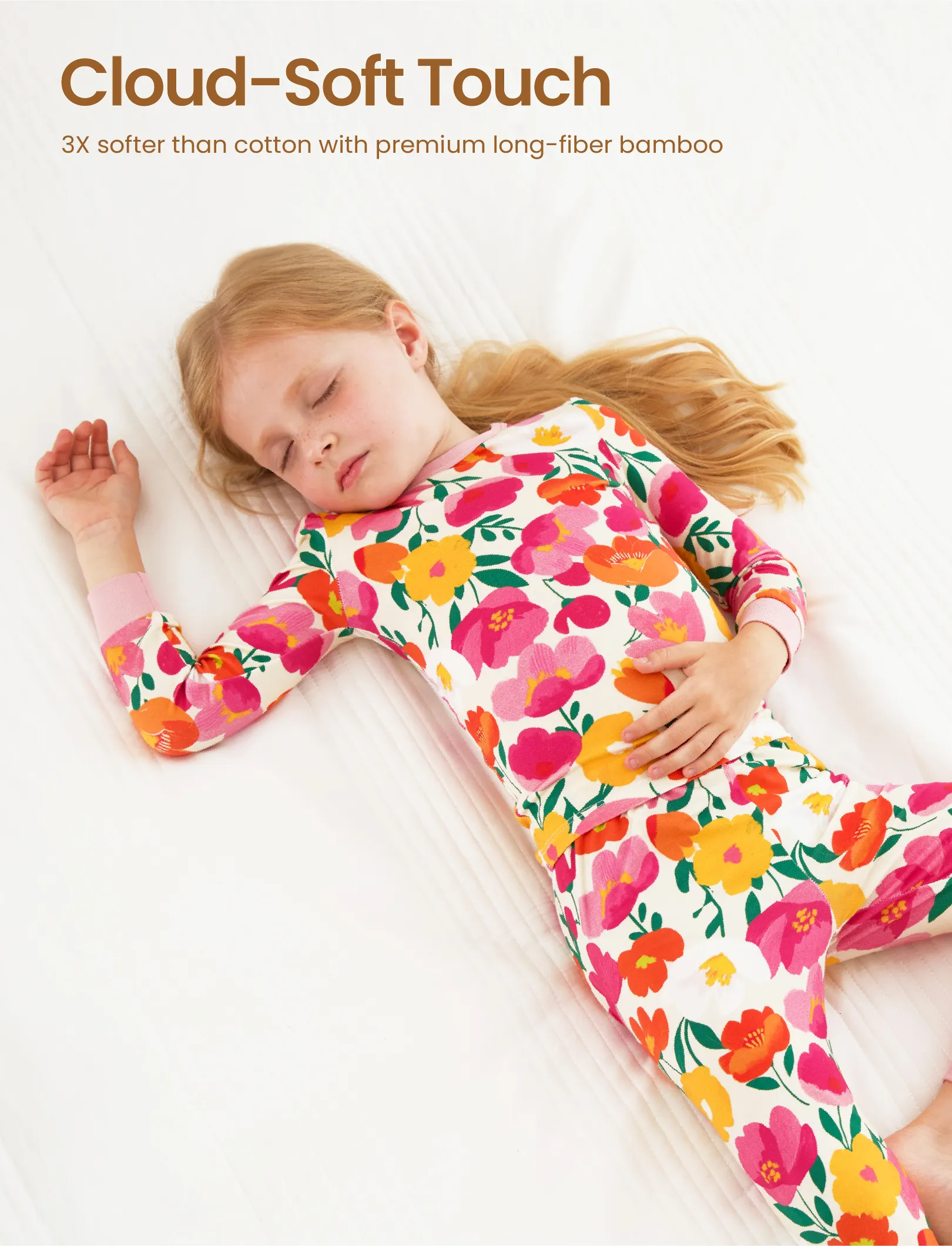 Christmas / Halloween Pajama 2-piece Bamboo Pajamas Set With Childlike Print for Baby / Toddler( Snug-Fitting) Pink - Image 4