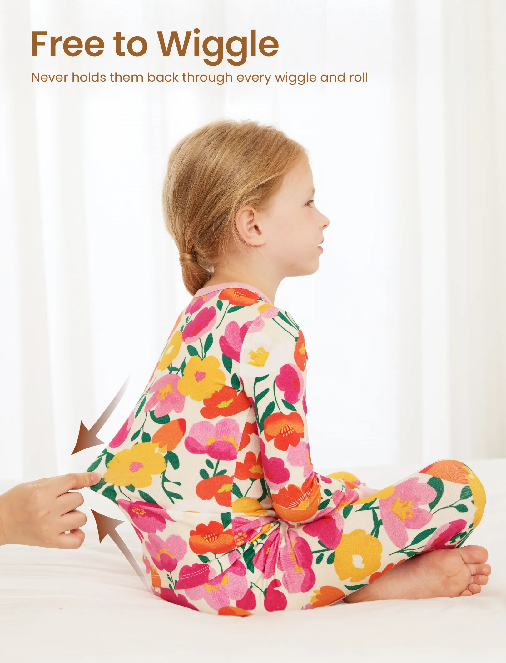Christmas / Halloween Pajama 2-piece Bamboo Pajamas Set With Childlike Print for Baby / Toddler( Snug-Fitting) Pink - Image 5