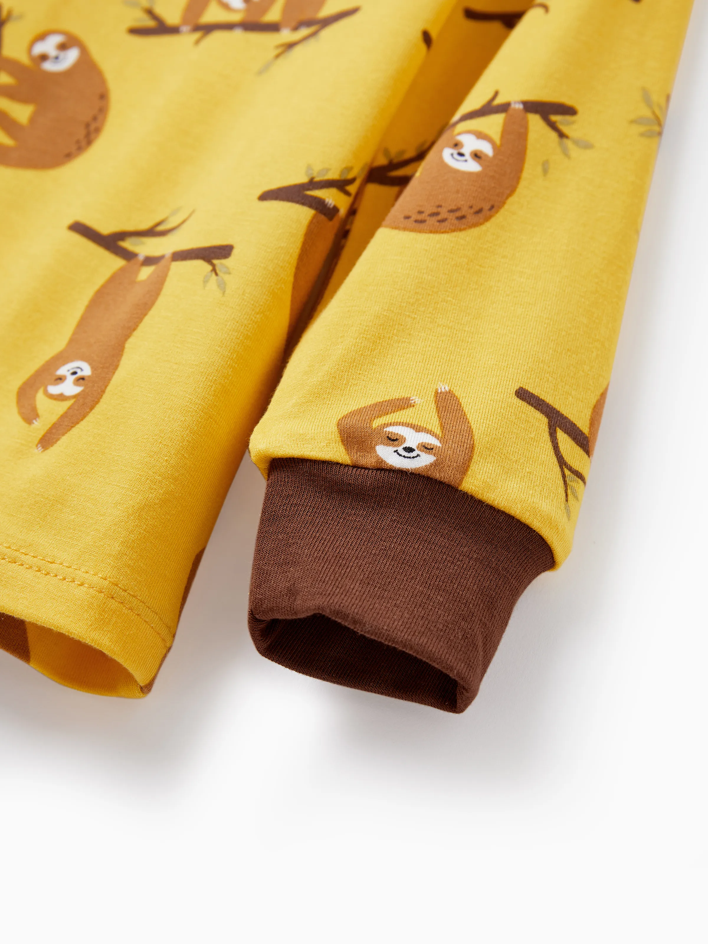 Christmas / Halloween Pajama 2-piece Bamboo Pajamas Set With Childlike Print for Baby / Toddler( Snug-Fitting) Yellow - Image 9