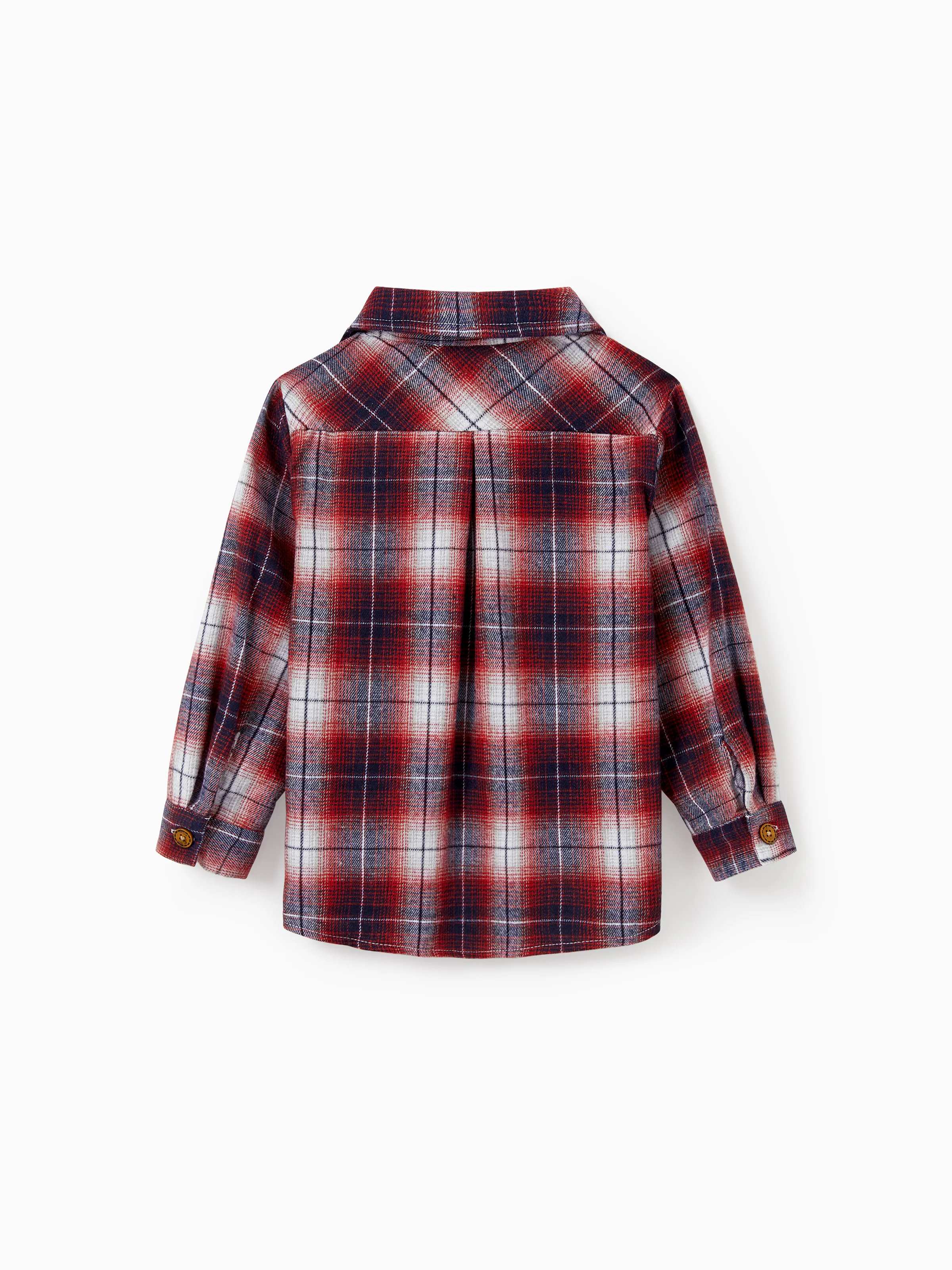 Christmas Plaid Matching Family Outfits Dad/Son Long-sleeve Shirts or Mom/Daughter Dresses Red - Image 13