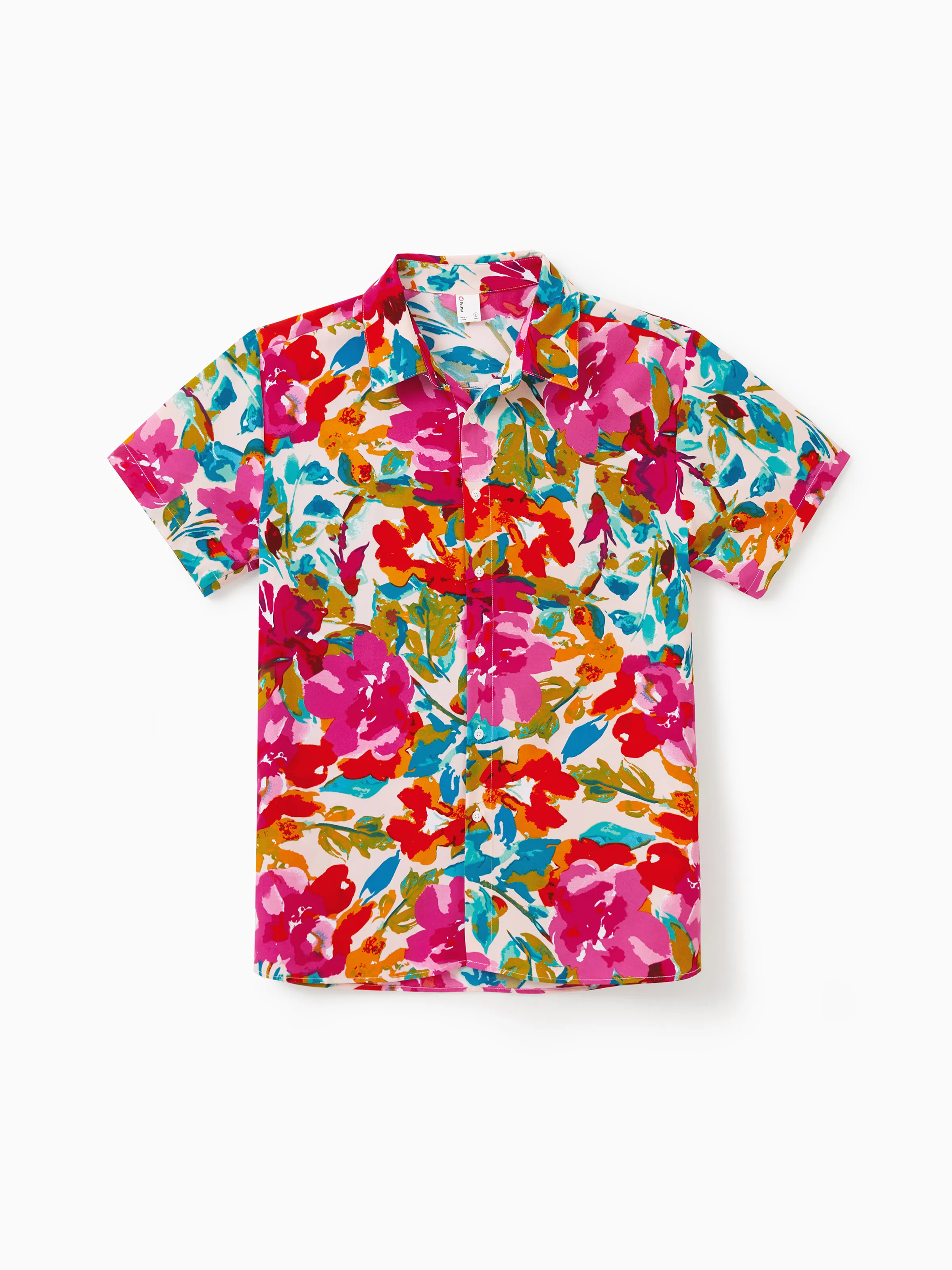 Daddy & Daughter Colorful Outfits Sleeveless Strap Top and Skirt Co-ord Set & Shirt Sets Summer Vacation Clothe for Beach, Photoshoots, Travel Hot Pink - Image 6