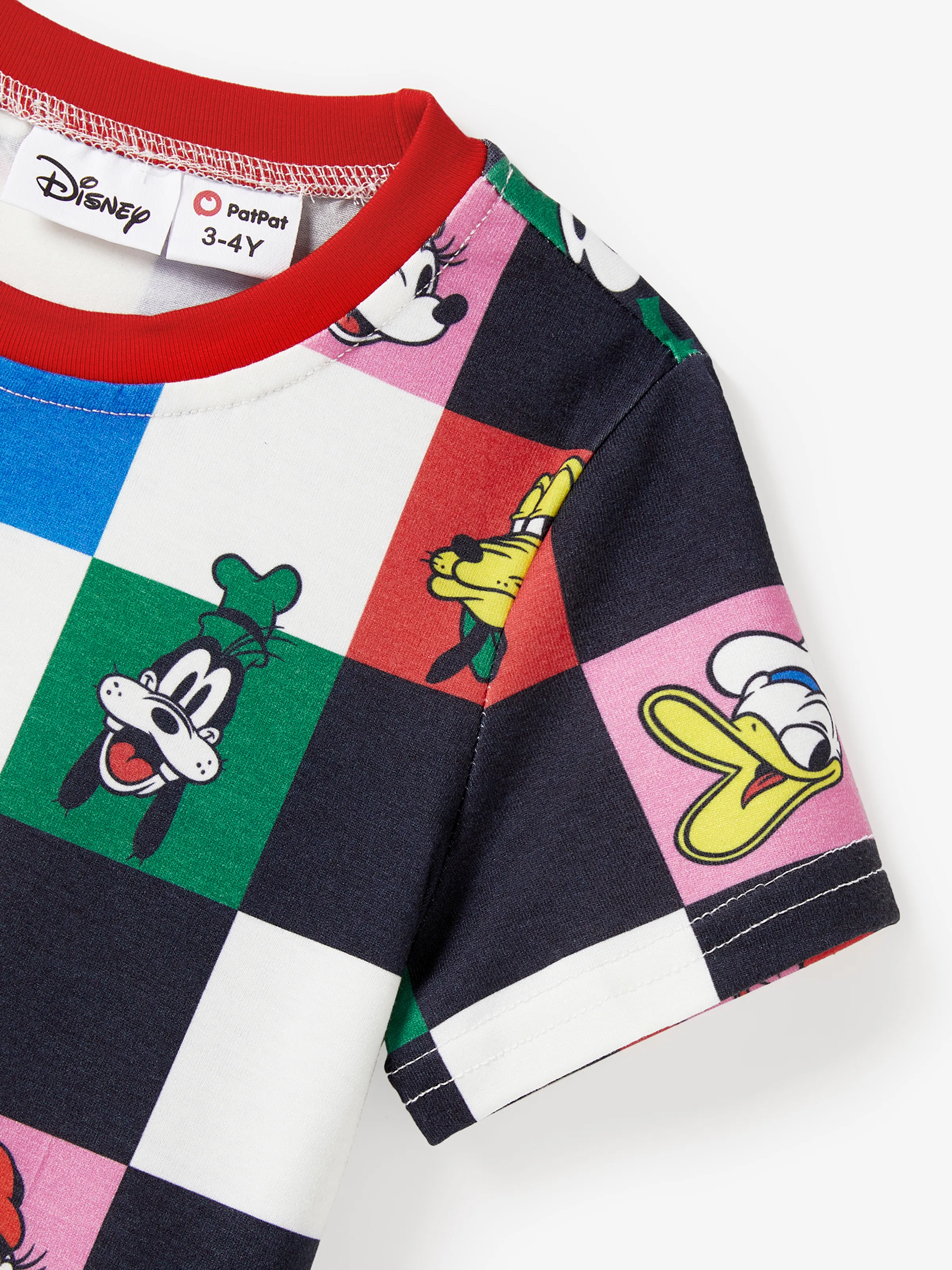Disney Mickey and Friends Daddy and Me Family Matching Naia™ Colorful Checkered Pattern Top/Sleeveless Dress/Onesie Multi-color - Image 10
