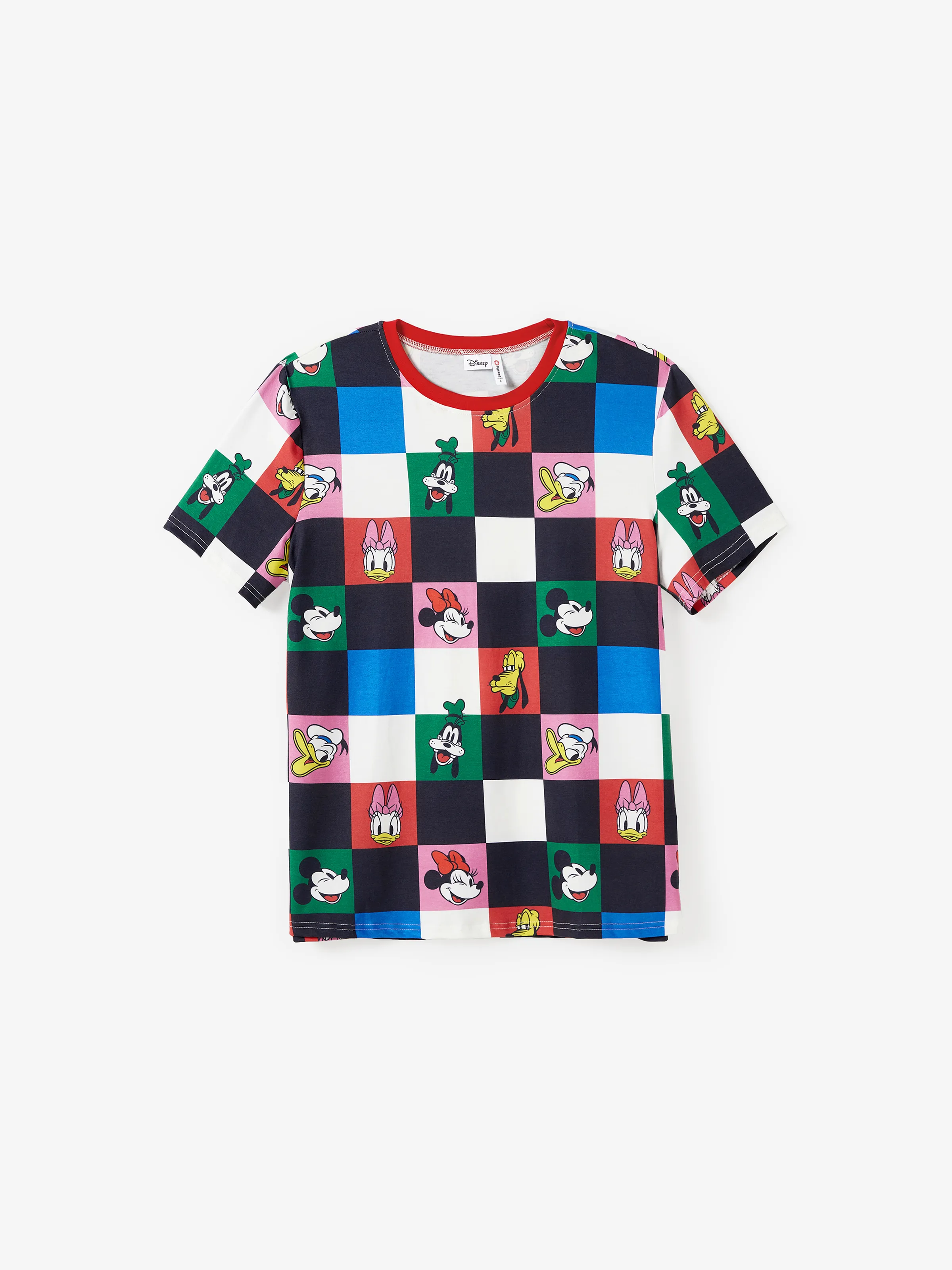 Disney Mickey and Friends Daddy and Me Family Matching Naia™ Colorful Checkered Pattern Top/Sleeveless Dress/Onesie Multi-color - Image 3