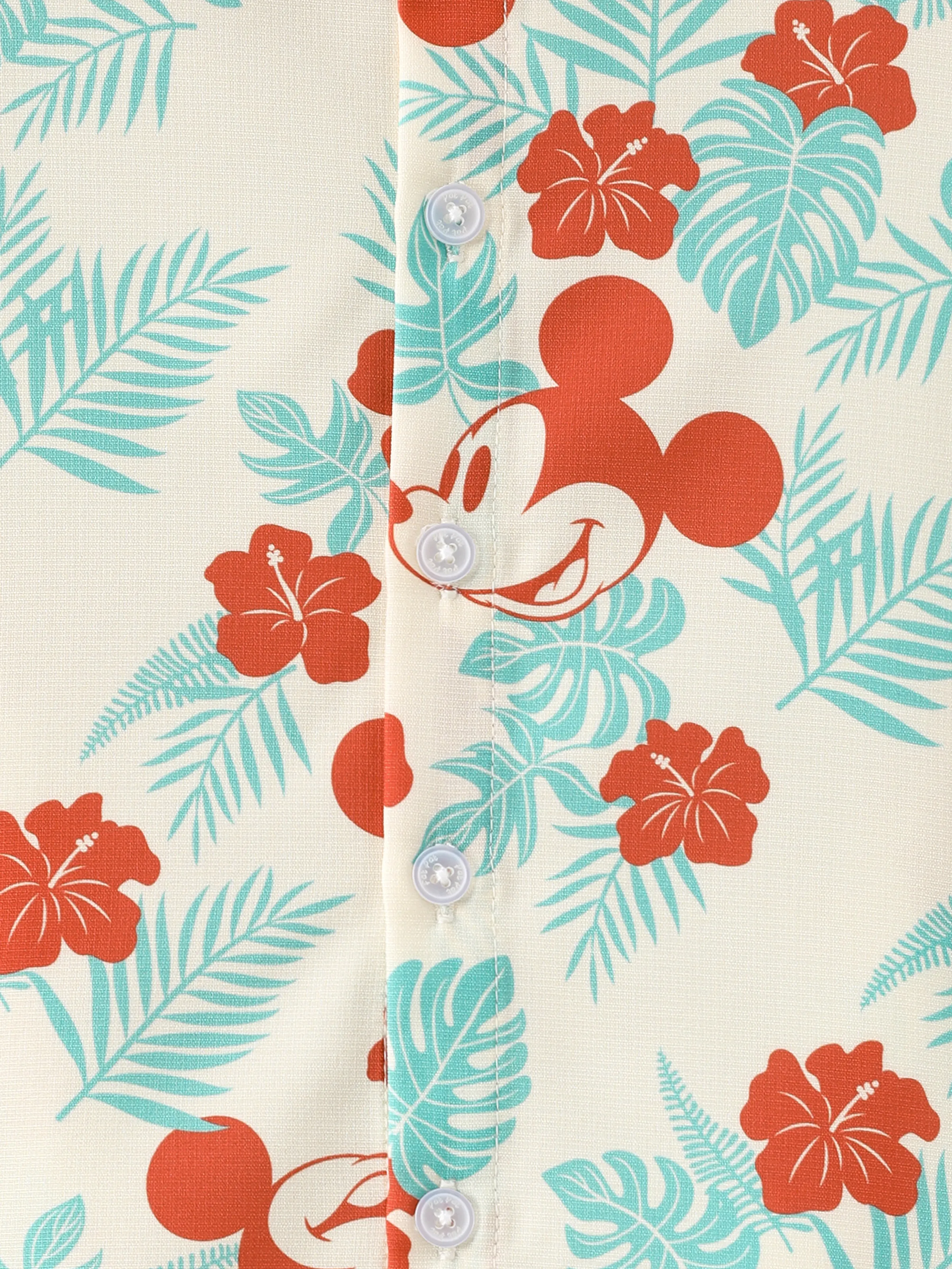 Disney Mickey and Friends Daddy and Me Family Matching Naia™ Floral Allover Print Shirt/Sleeveless Hollow-out Dress/Romper Multi-color - Image 12