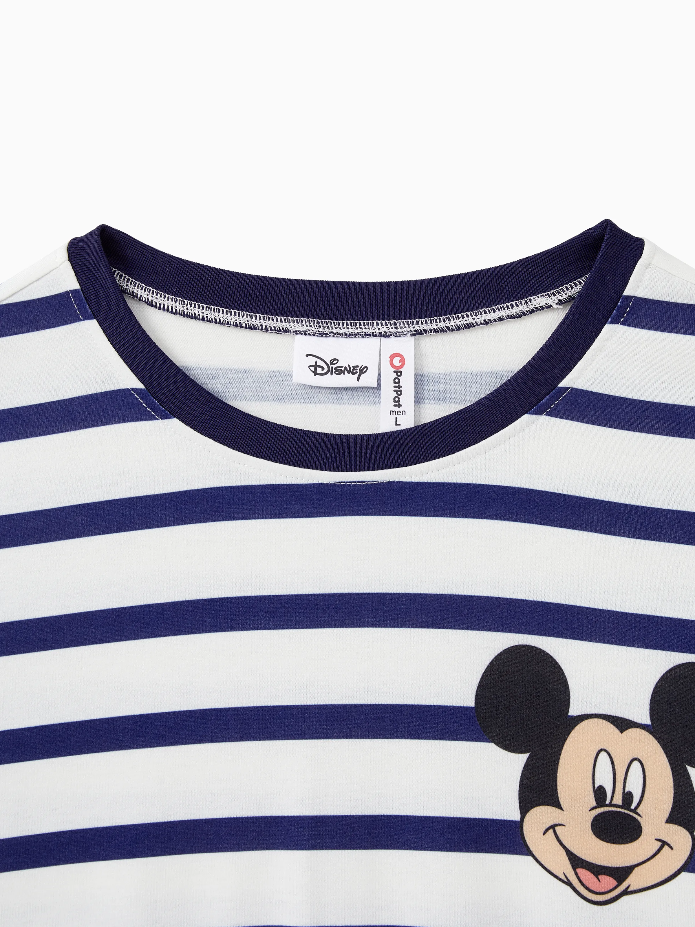 Disney Mickey and Friends Daddy and Me Family Matching Stripe & Character Print Short-sleeve Naia™Dresses and T-shirts Sets COLOREDSTRIPES - Image 5