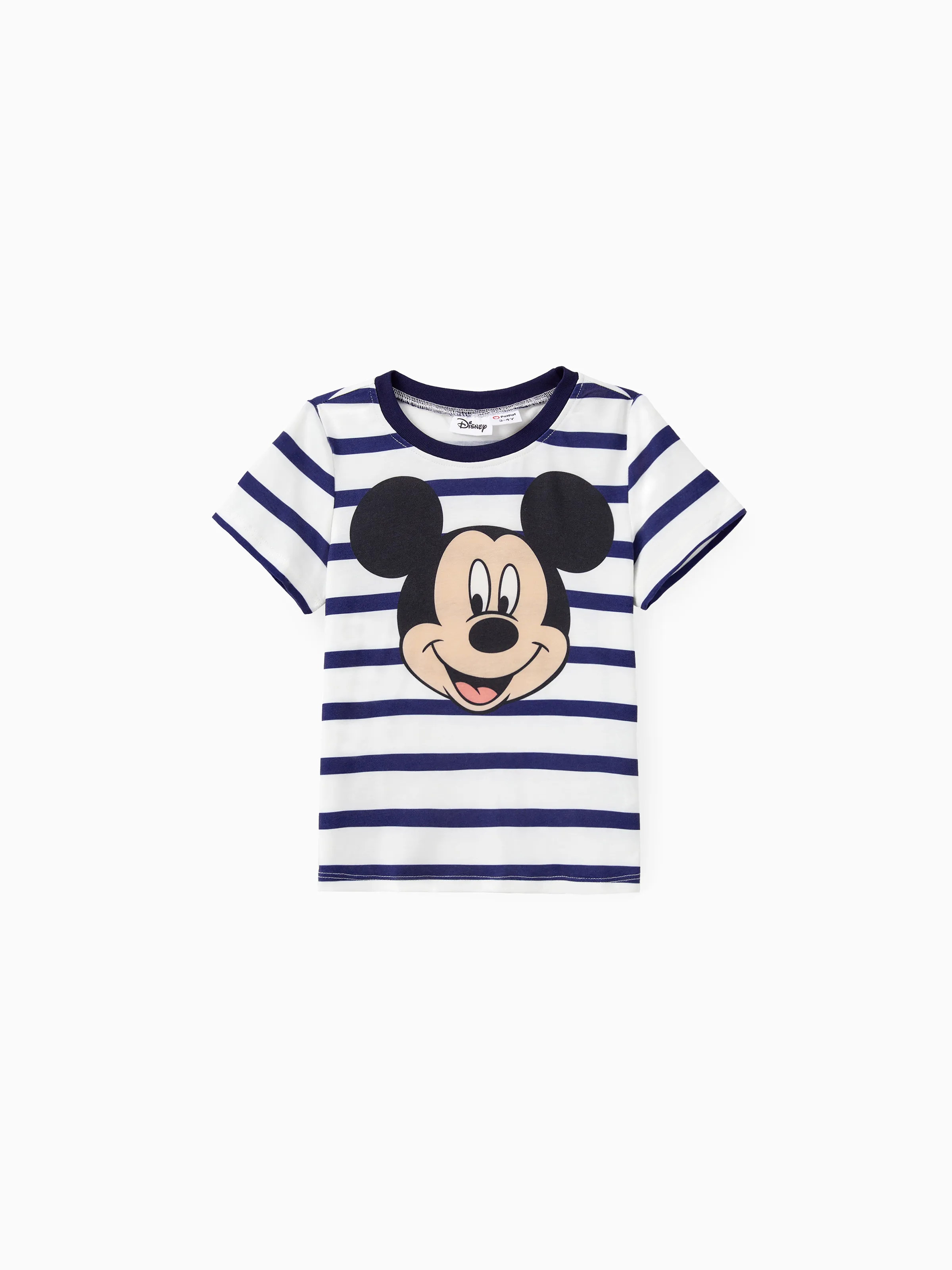 Disney Mickey and Friends Daddy and Me Family Matching Stripe & Character Print Short-sleeve Naia™Dresses and T-shirts Sets COLOREDSTRIPES - Image 9