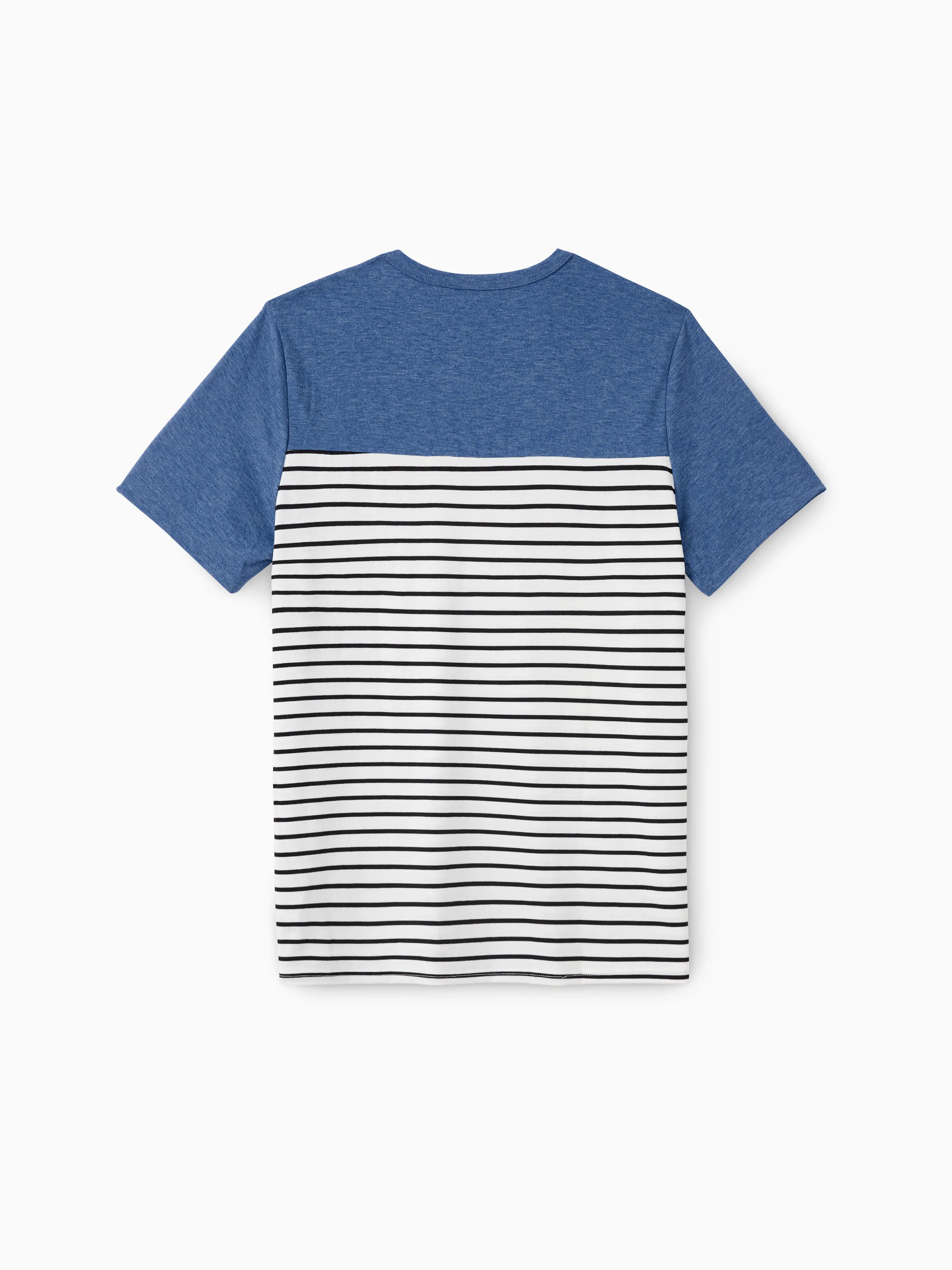 Daddy and Me Family Matching Soft Casual Outfit with Below Knee Dresses, Front Buttons, Belted Design Blue - Image 4