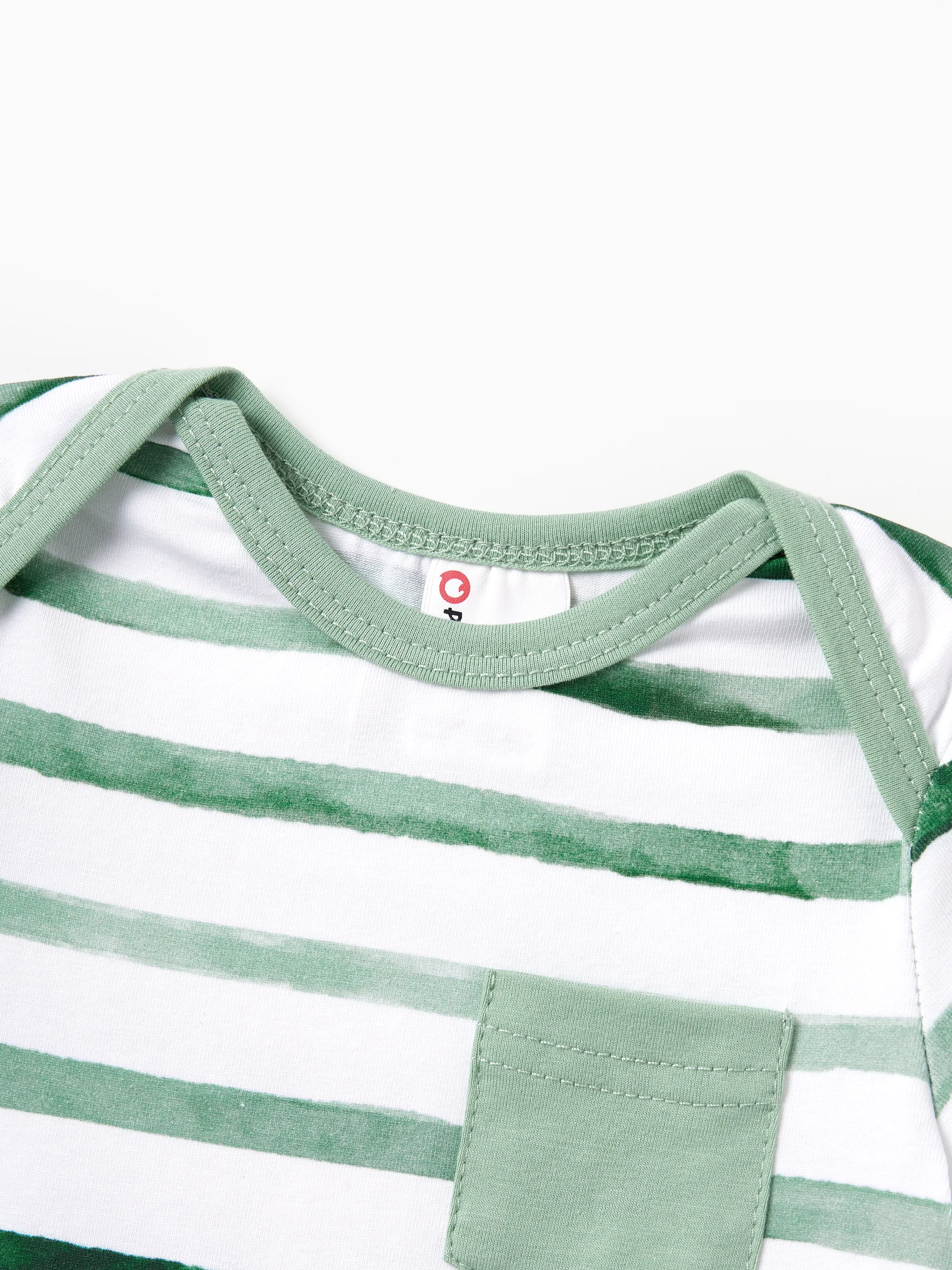 Daddy & Daughter Cotton Outfits Set Green Striped T-Shirt and Dress Set for Dad, Mom, Kids & Baby, Perfect for Summer Family Outings & Photos Green - Image 20