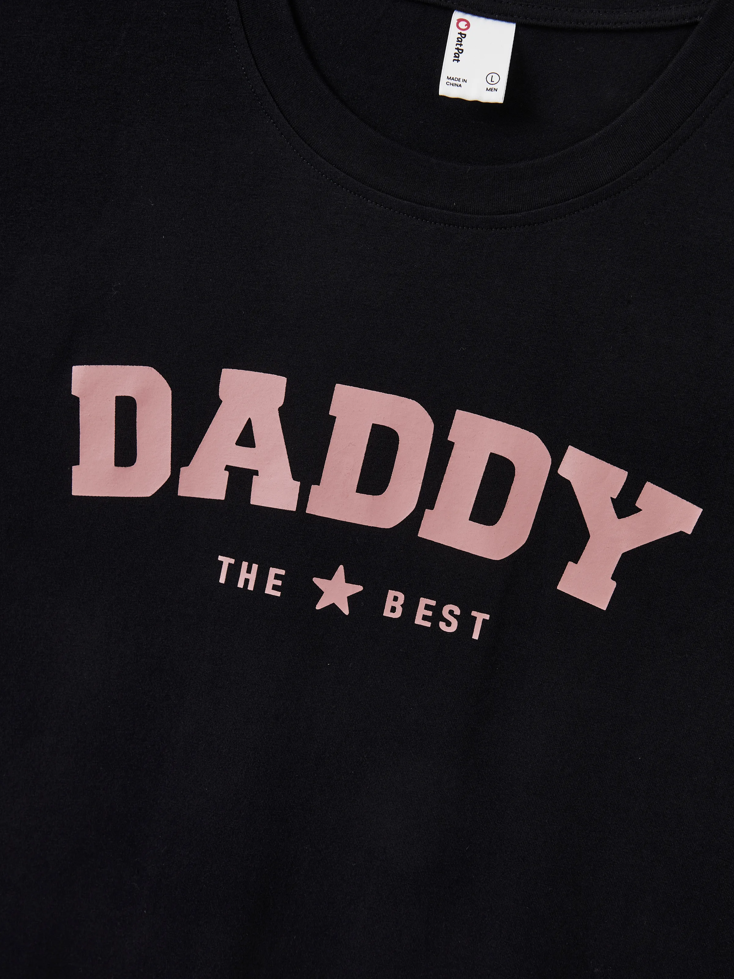 Daddy & Daughter Cotton T-Shirt & Dress Set Daddy / Mini Print Black Tee for Dad and boy, Floral Print splicing Dress for Mom, girl and Baby, Perfect for Summer Family Outings Black - Image 6