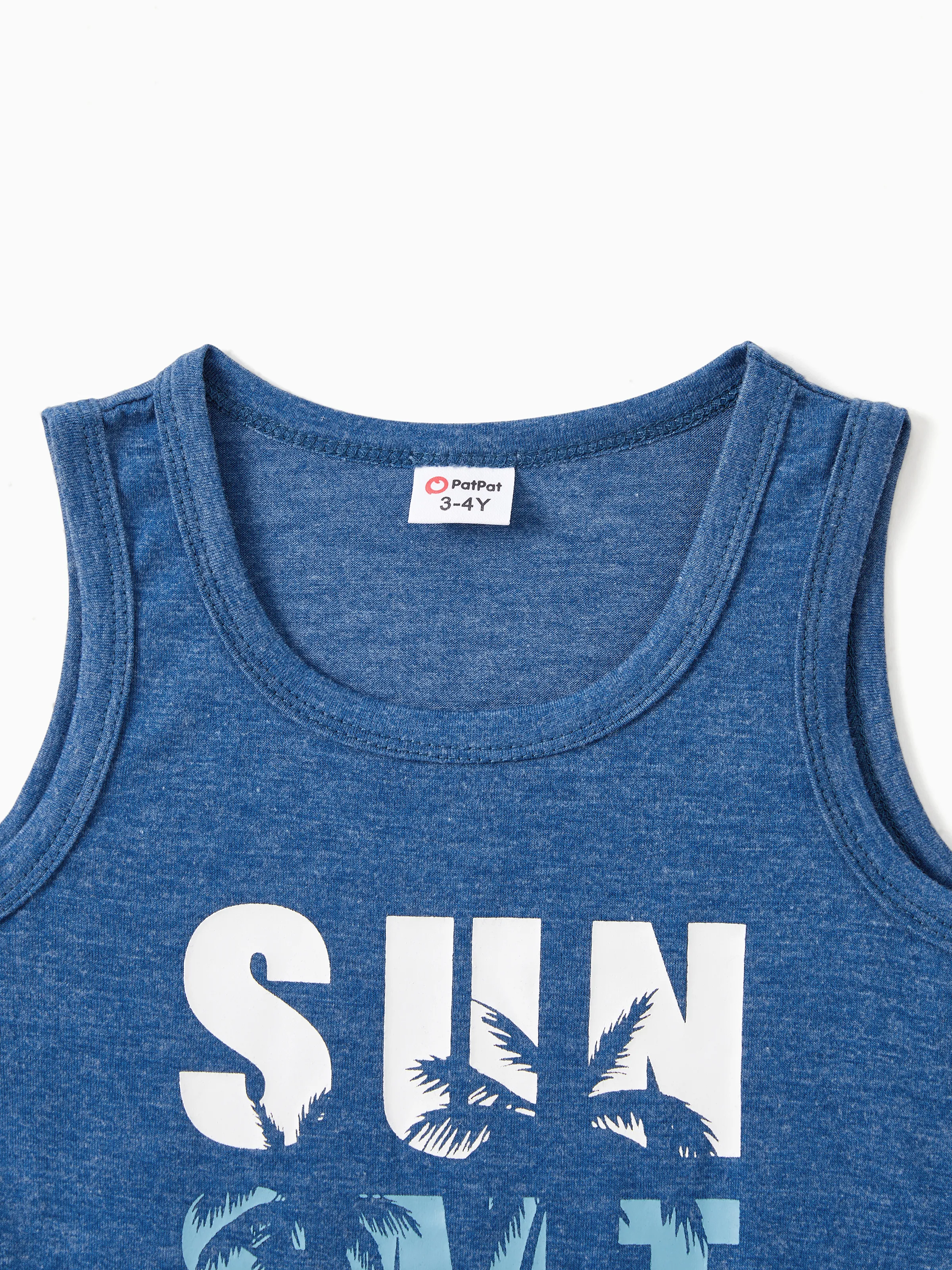 Daddy & Daughter Sets Blue Tank Top or Flowy A-Line Tank Dress with Pockets Blue - Image 11