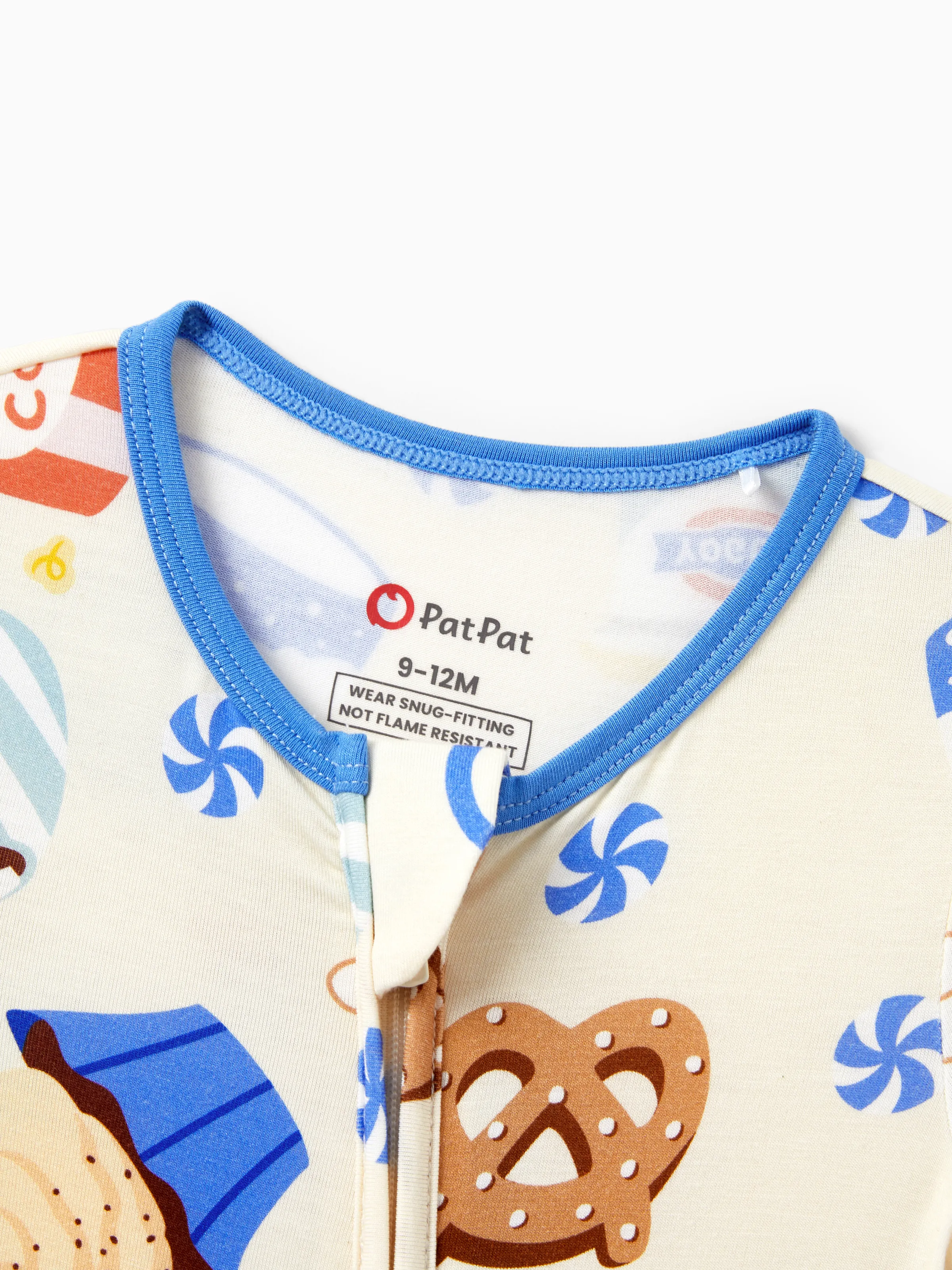 Daddy & Son Bamboo Pajamas Buttery Soft Bamboo Viscose PJs for Men Women Kids Toddler Baby, Cozy Dessert Print Short-sleeve Sleepwear Blue - Image 20