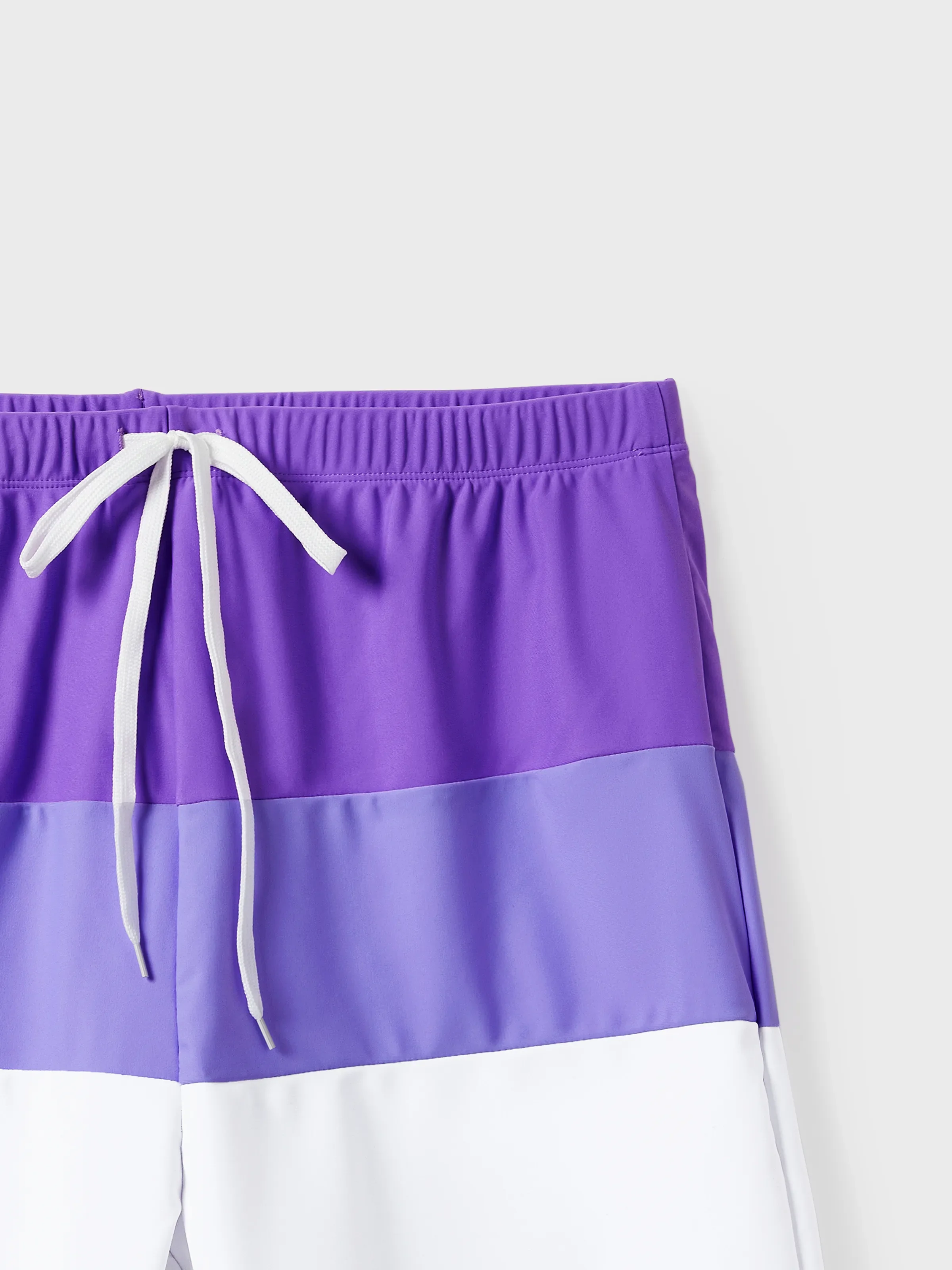 Daddy & Son Color-block Swim Trunks (Quick-Dry) ColorBlock - Image 6