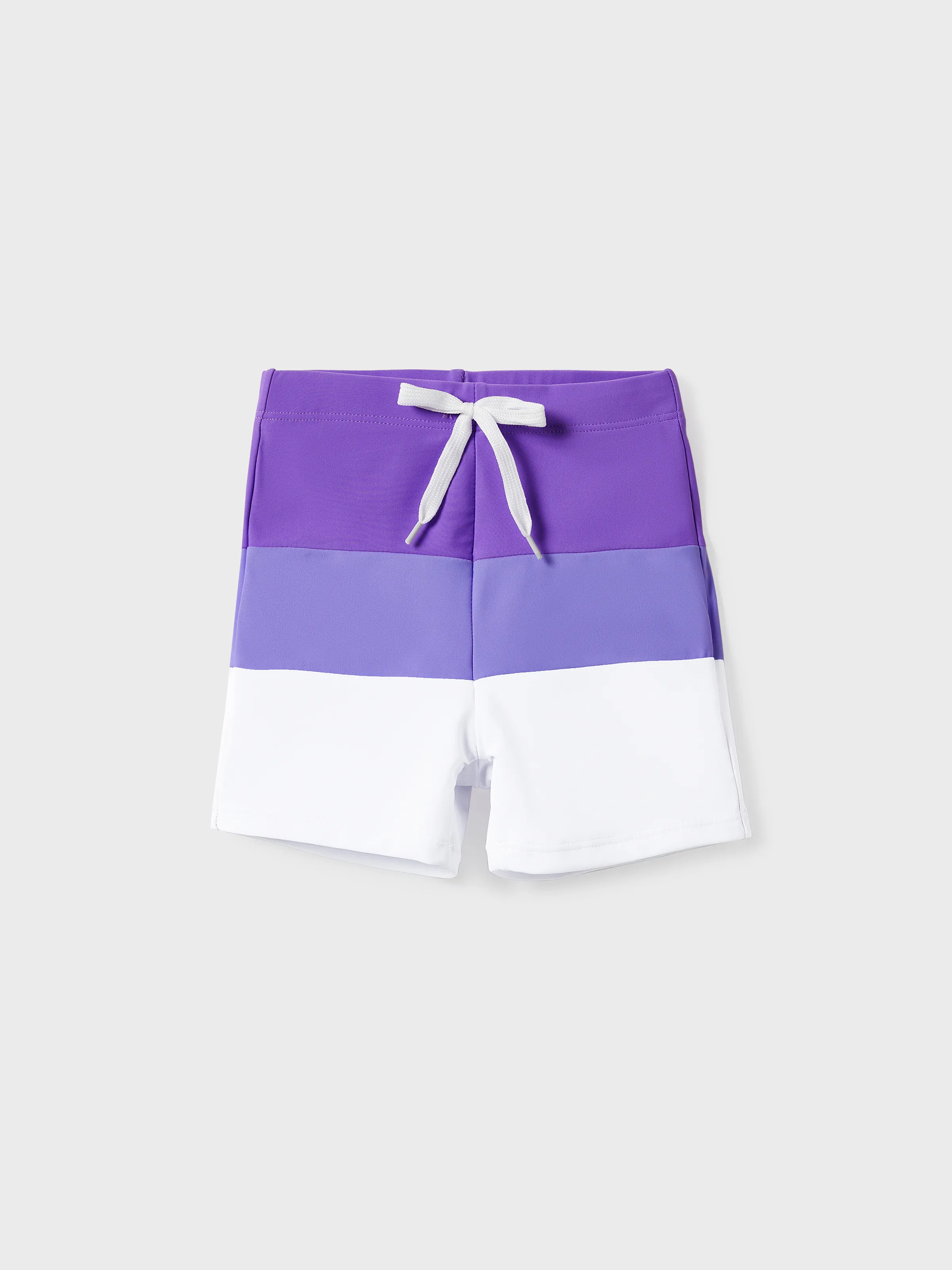 Daddy & Son Color-block Swim Trunks (Quick-Dry) ColorBlock - Image 8