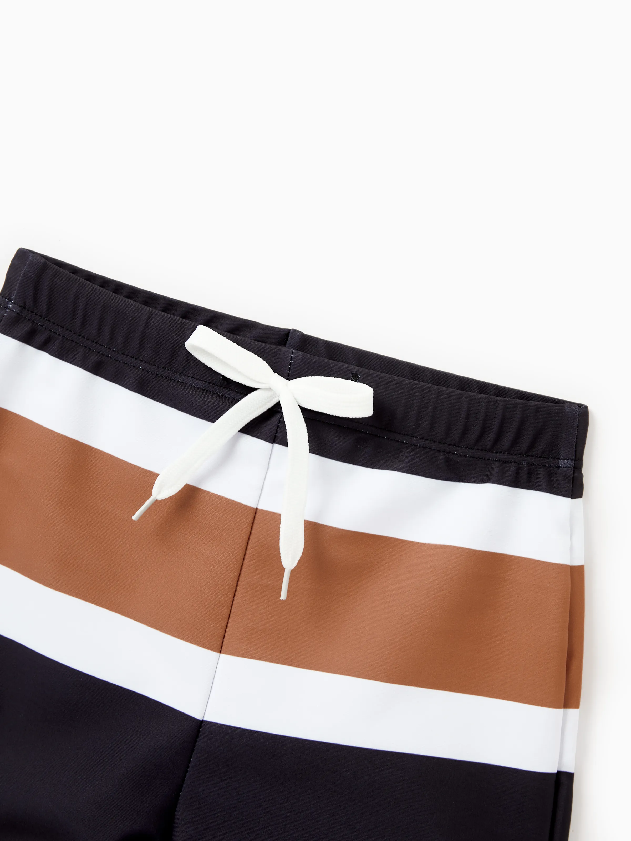 Daddy & Son Color Block Swimsuits Striped Bikini & Swim Trunks Set Color block - Image 10