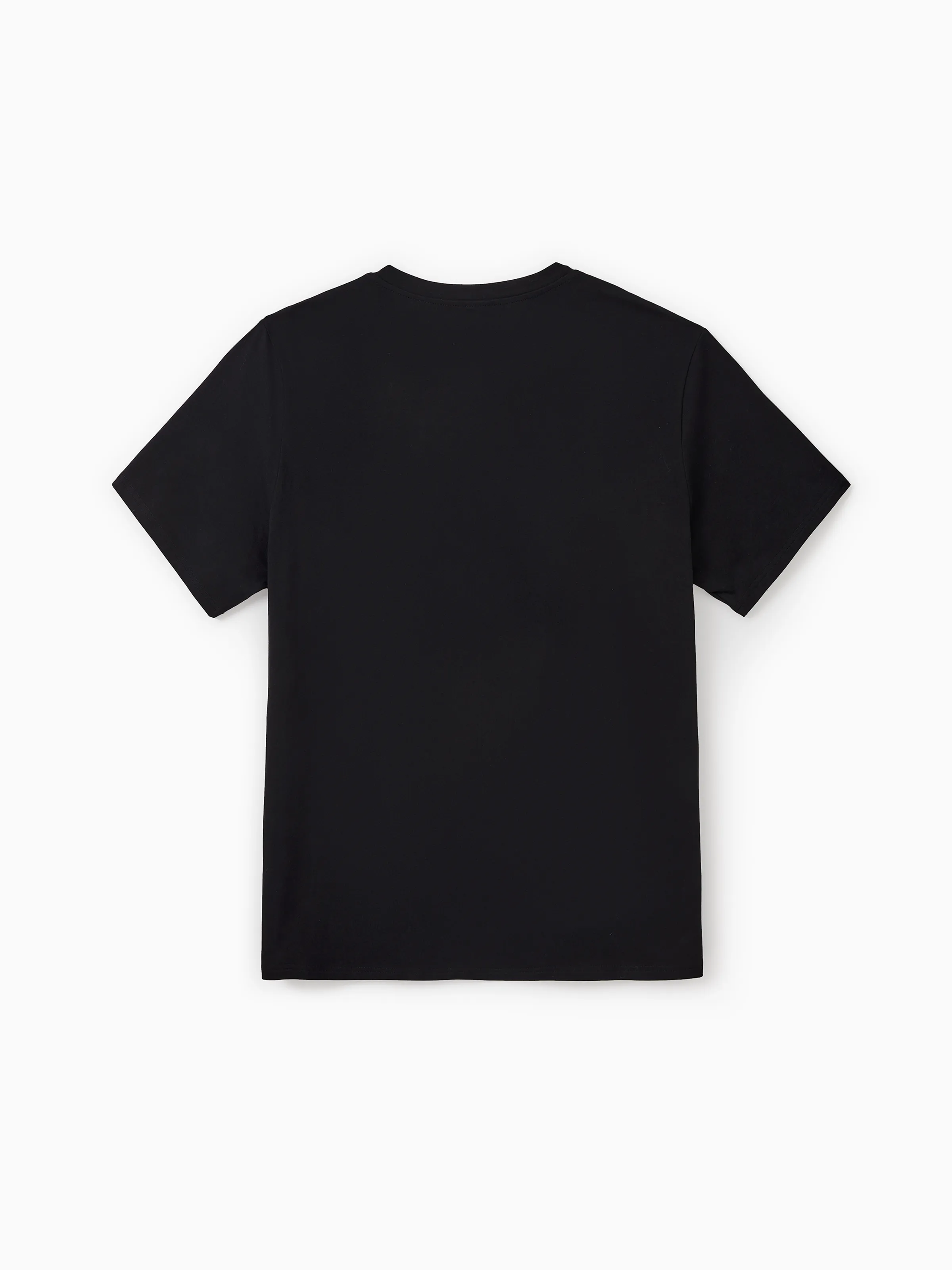 Daddy & Son Cotton T-Shirt & Dress Set Daddy / Mini Print Black Tee for Dad and boy, Floral Print splicing Dress for Mom, girl and Baby, Perfect for Summer Family Outings Black - Image 4