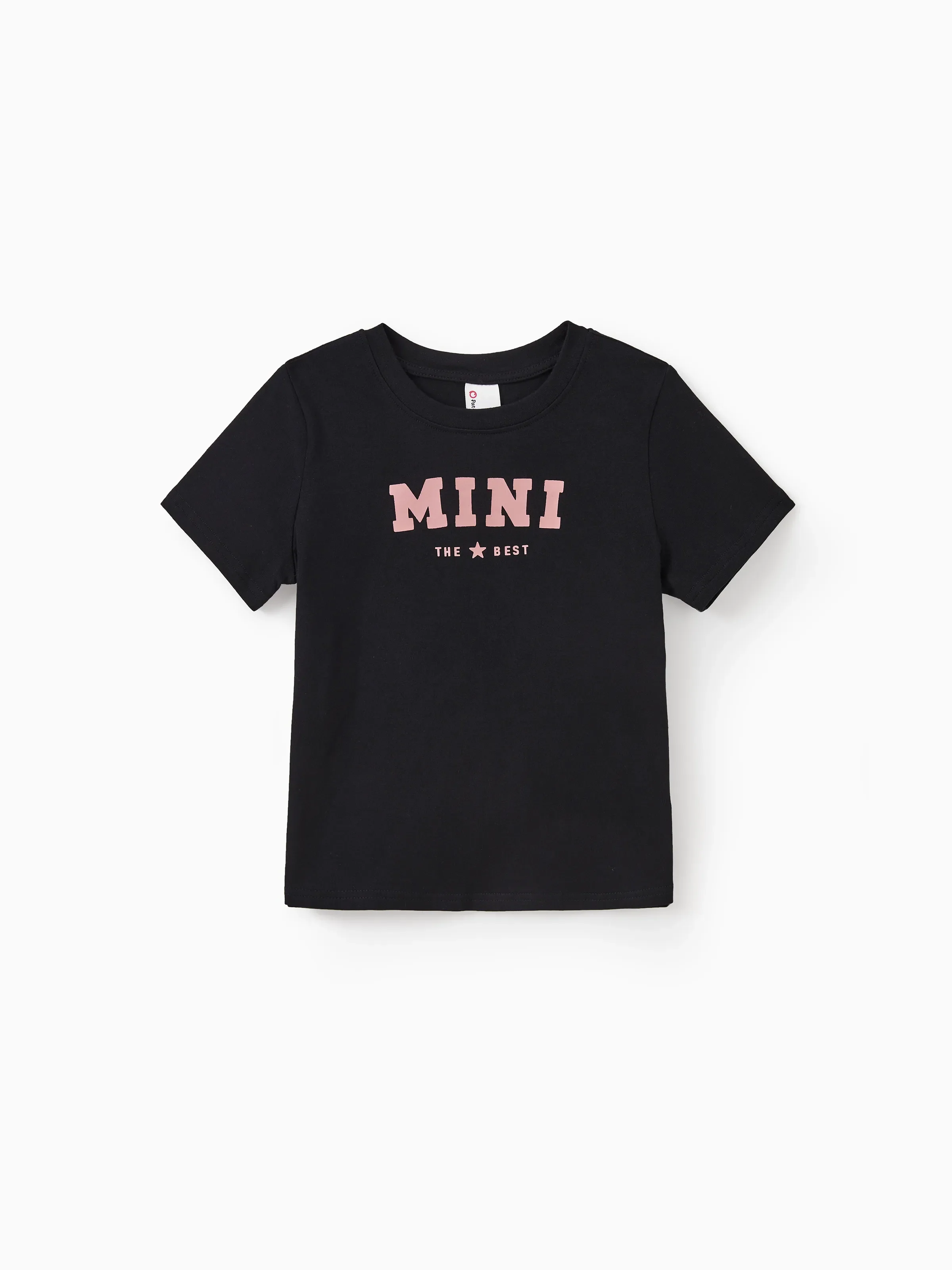 Daddy & Son Cotton T-Shirt & Dress Set Daddy / Mini Print Black Tee for Dad and boy, Floral Print splicing Dress for Mom, girl and Baby, Perfect for Summer Family Outings Black - Image 8