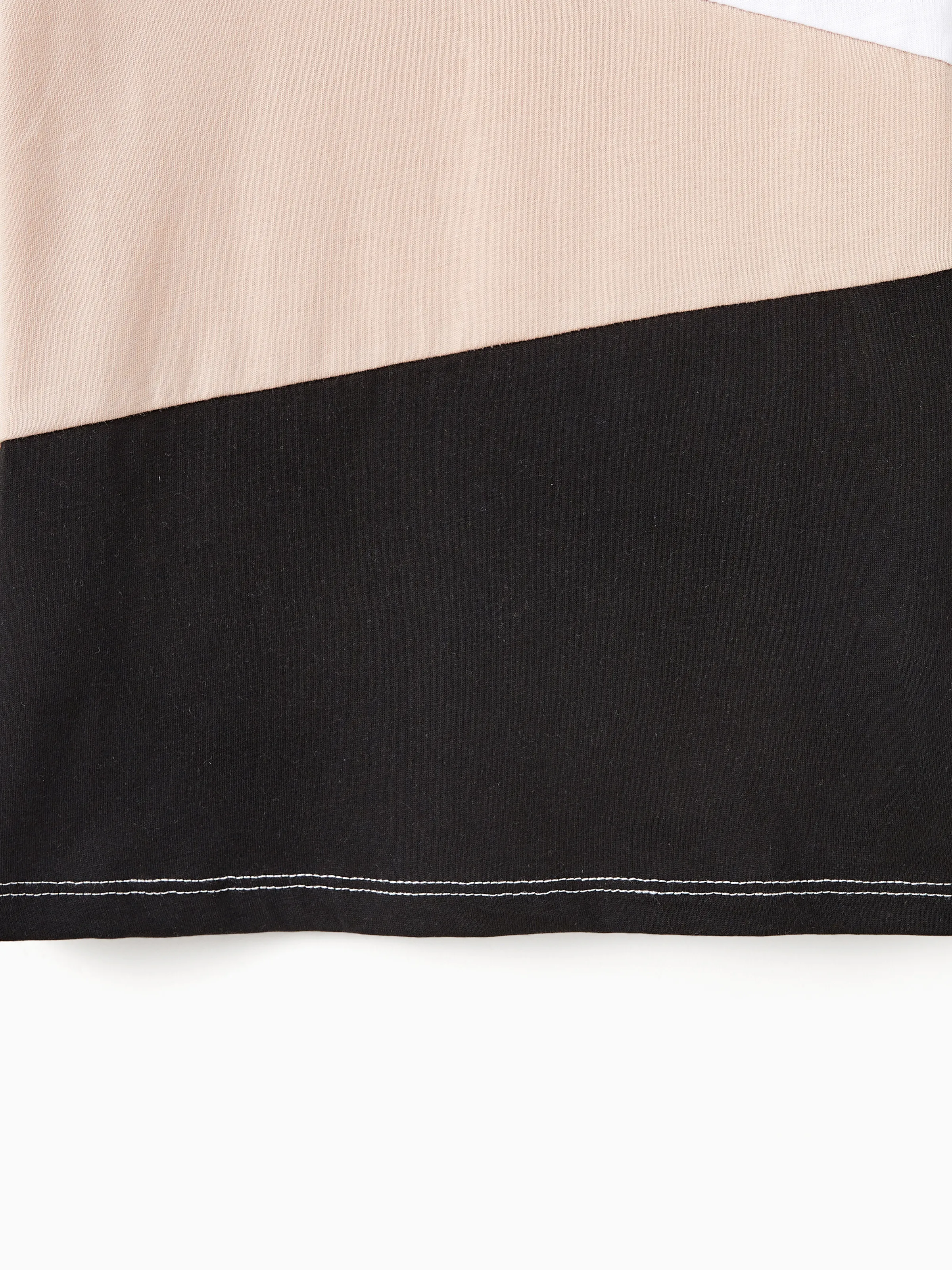 Daddy & Son Cross Back Colorblock Top Sets Black - Image 12