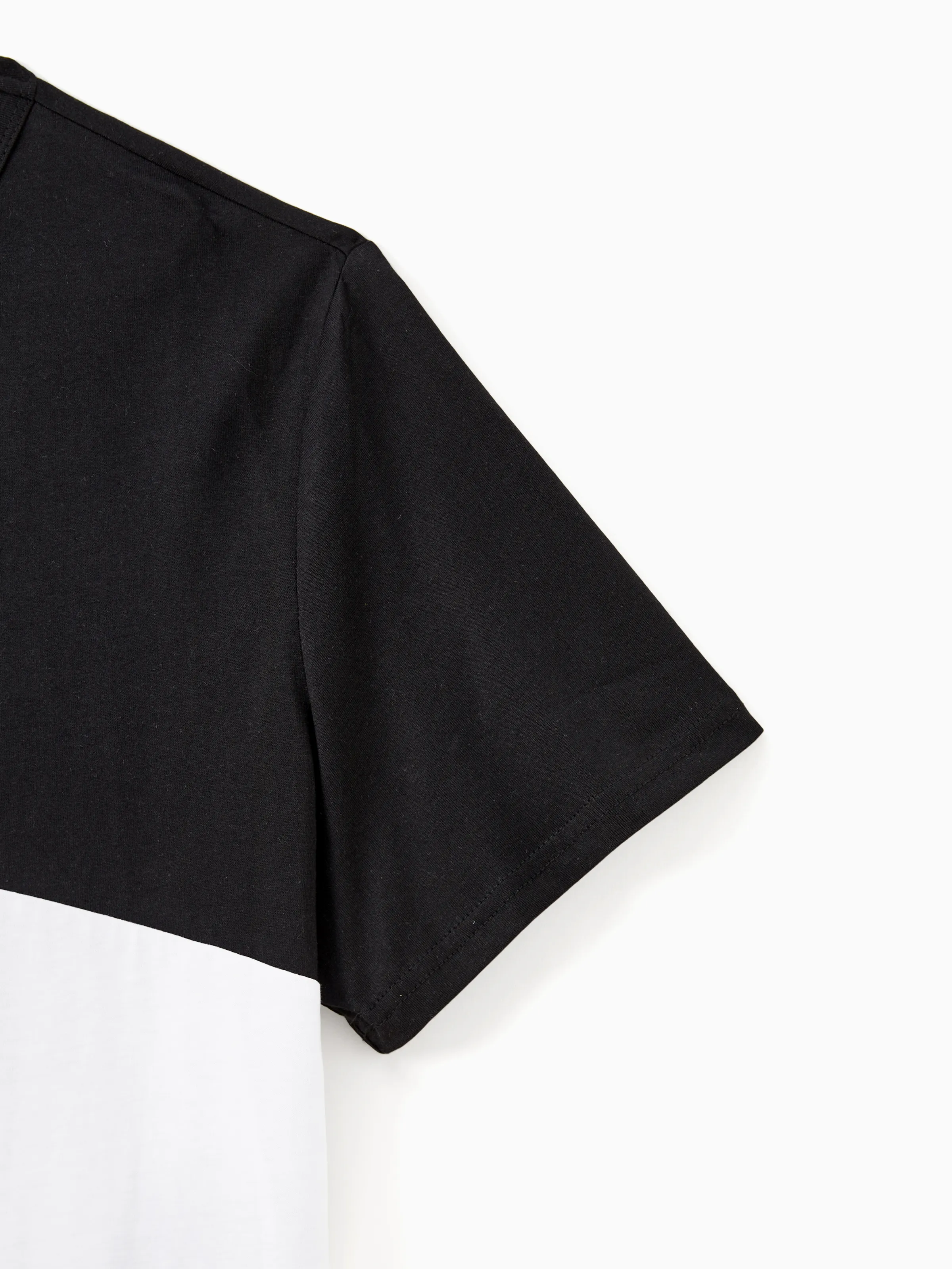 Daddy & Son Cross Back Colorblock Top Sets Black - Image 6