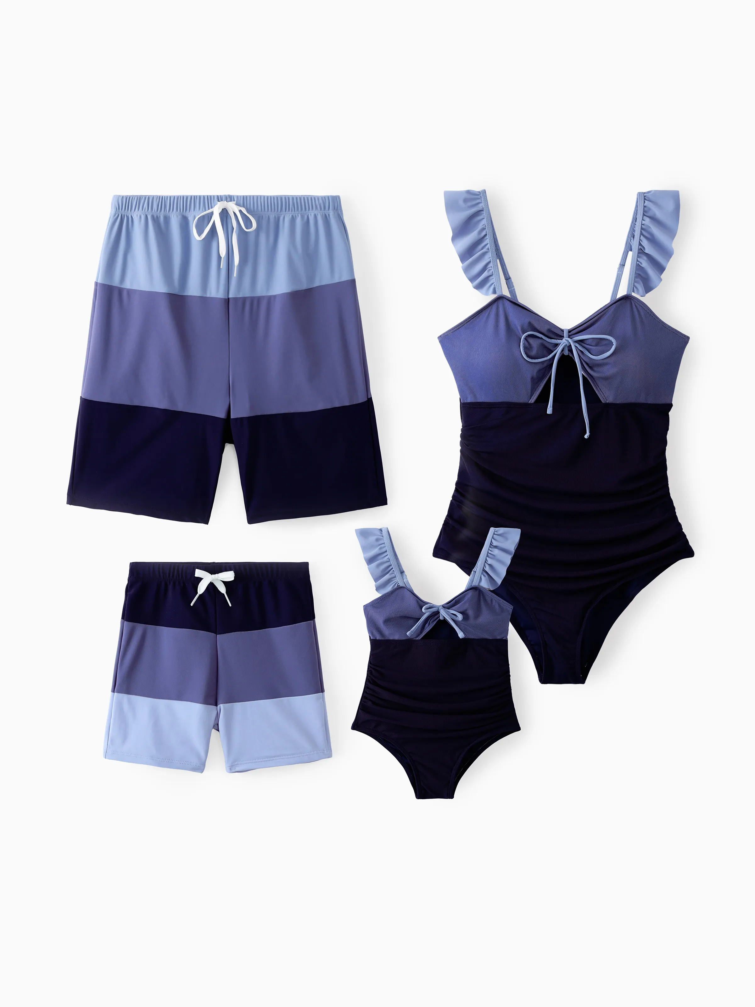 Daddy & Son Drawstring Swim Trunks  MultiColour - Image 2