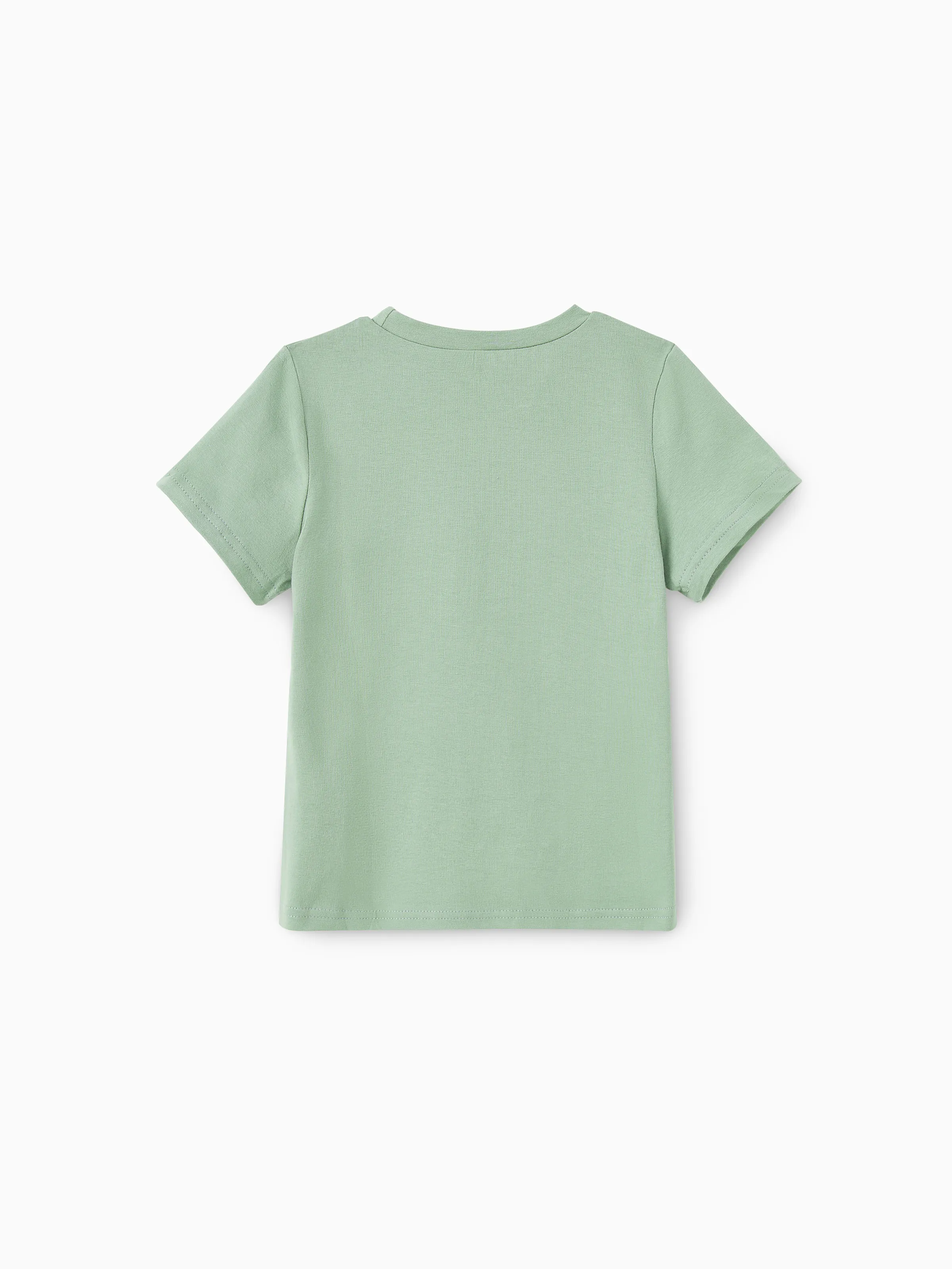 Daddy & Son Elegant Broken Flower Matching T-Shirt Outfits for Family, Medium Thickness Green - Image 9