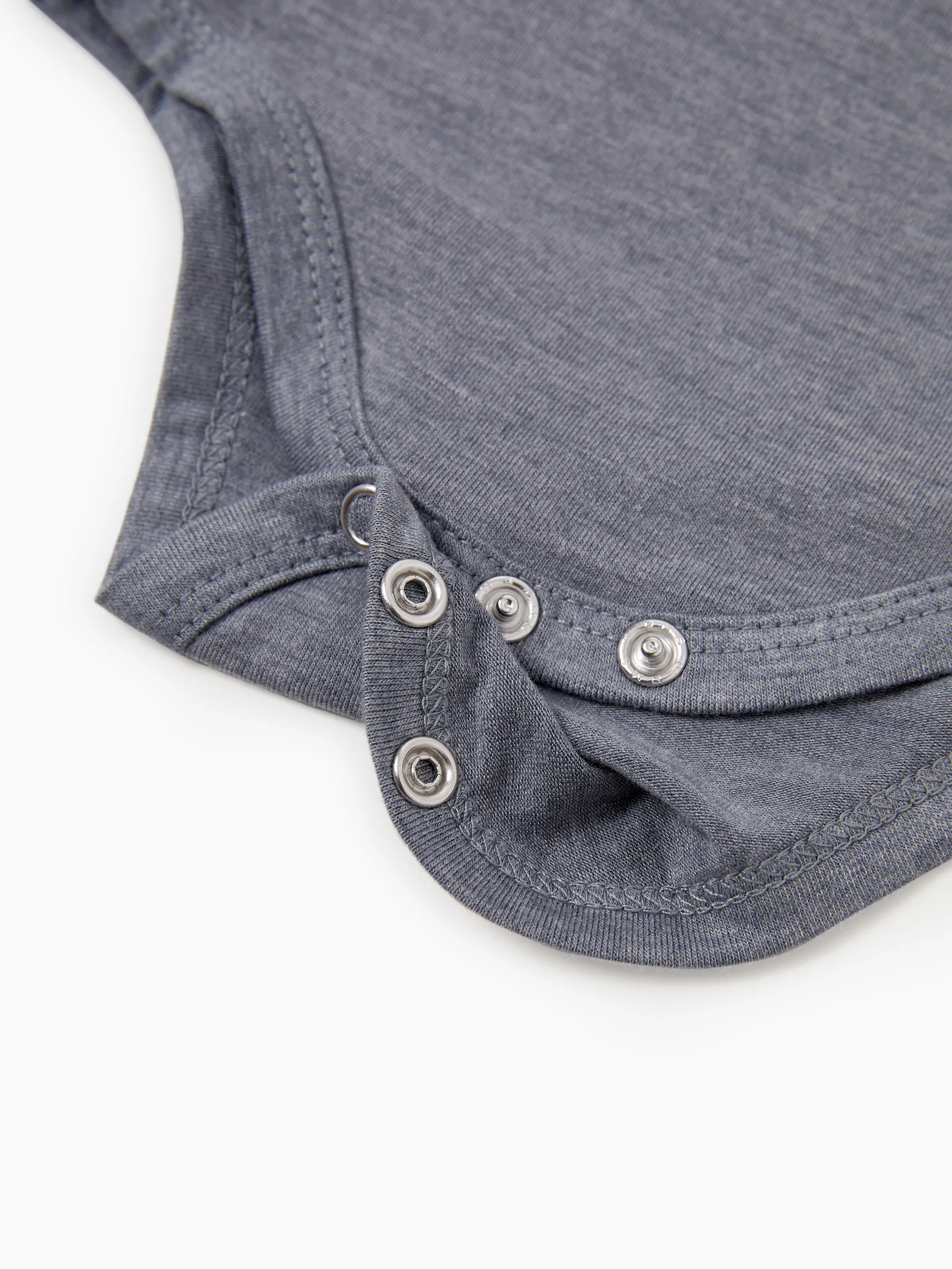 Daddy & Son Letter Print Sleeveless Tank Top Set Grey - Image 17