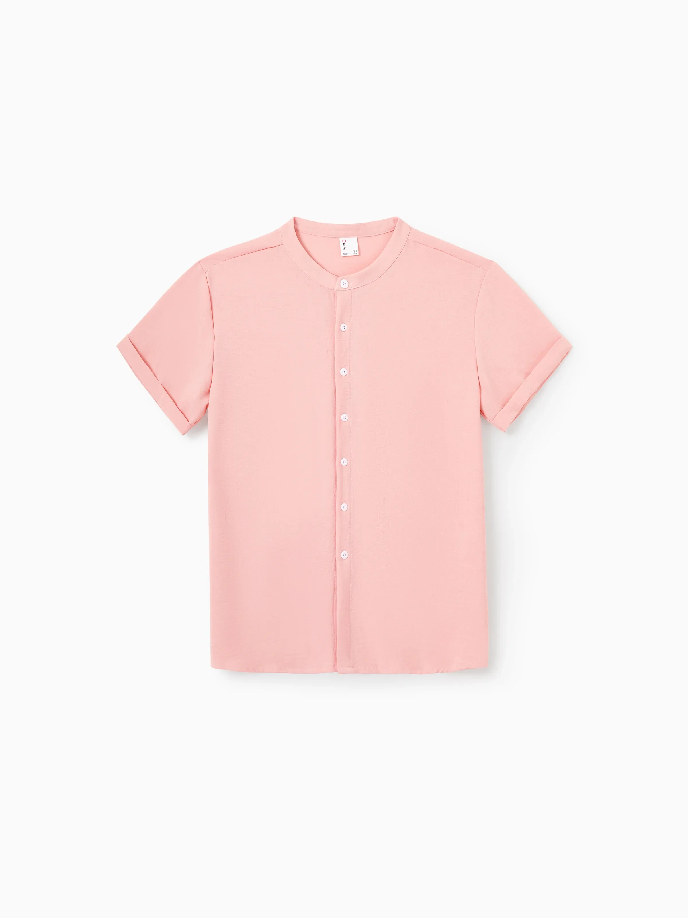Daddy & Son Pink Outfits, Solid Color Shirts for Dad & Son, Perfect for Summer Family Outings and Photos - Image 3
