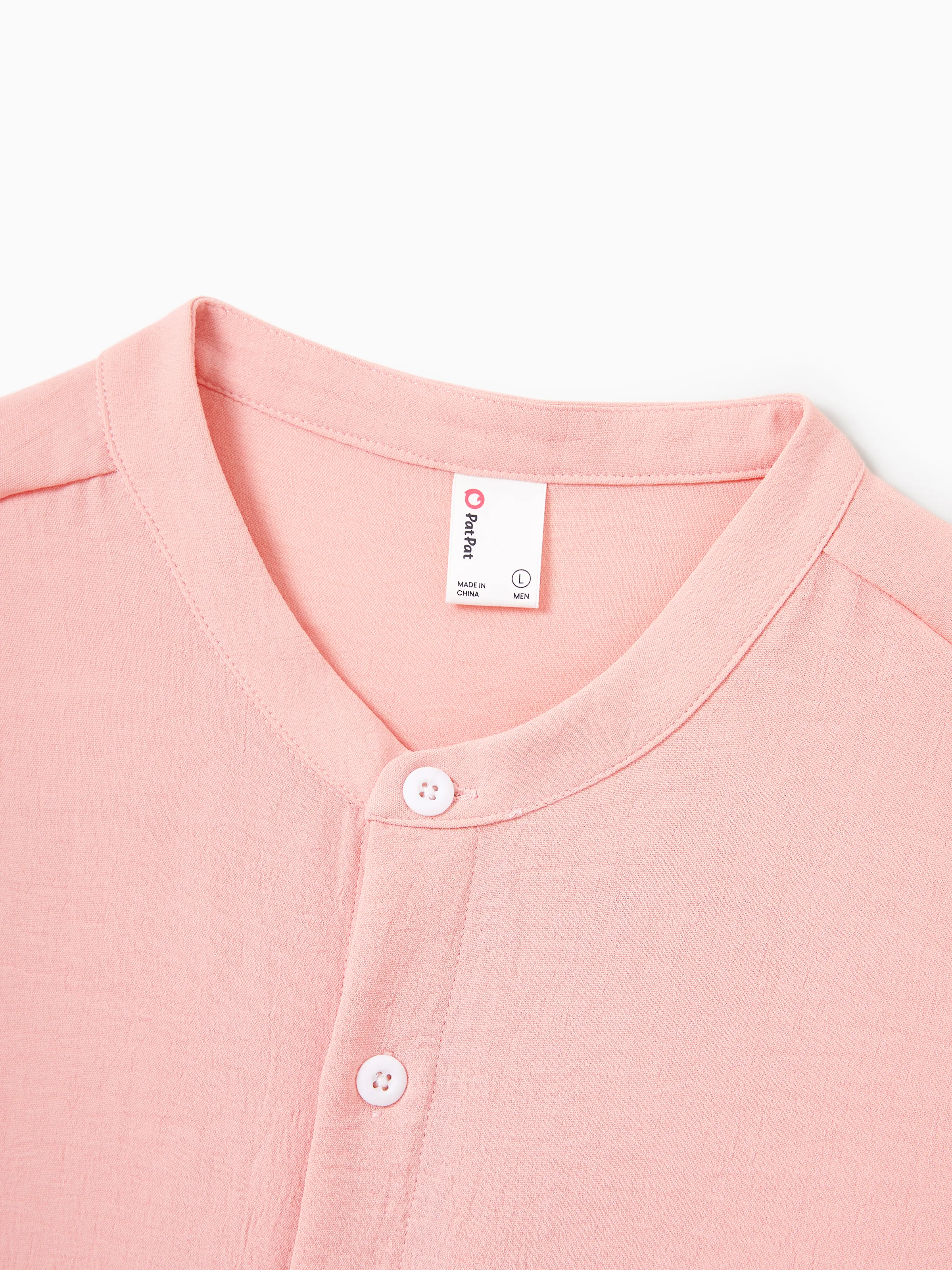 Daddy & Son Pink Outfits, Solid Color Shirts for Dad & Son, Perfect for Summer Family Outings and Photos - Image 5