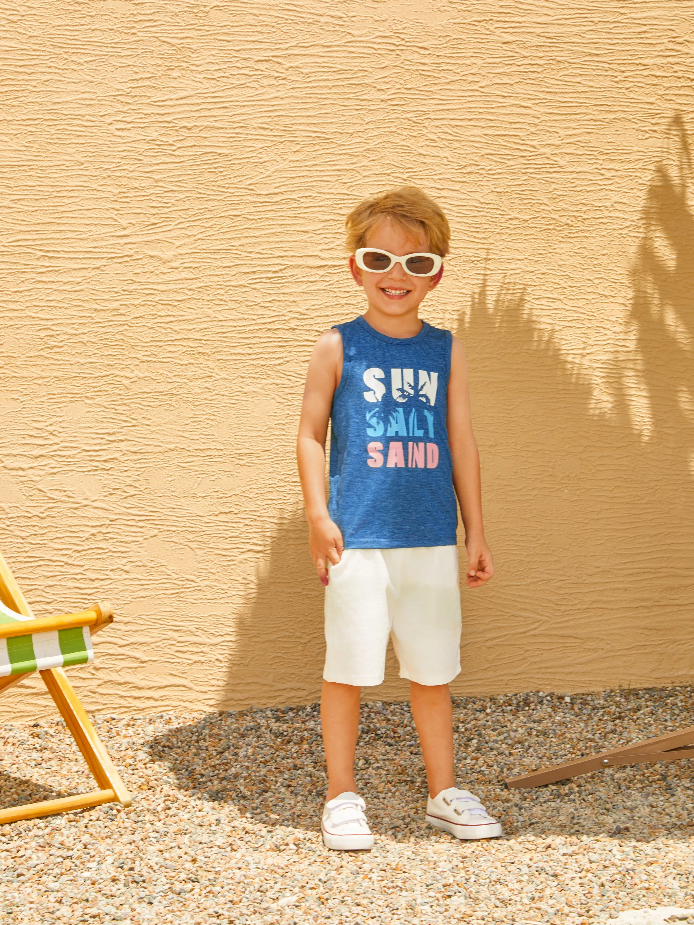 Daddy & Son Sets Blue Tank Top Blue - Image 8