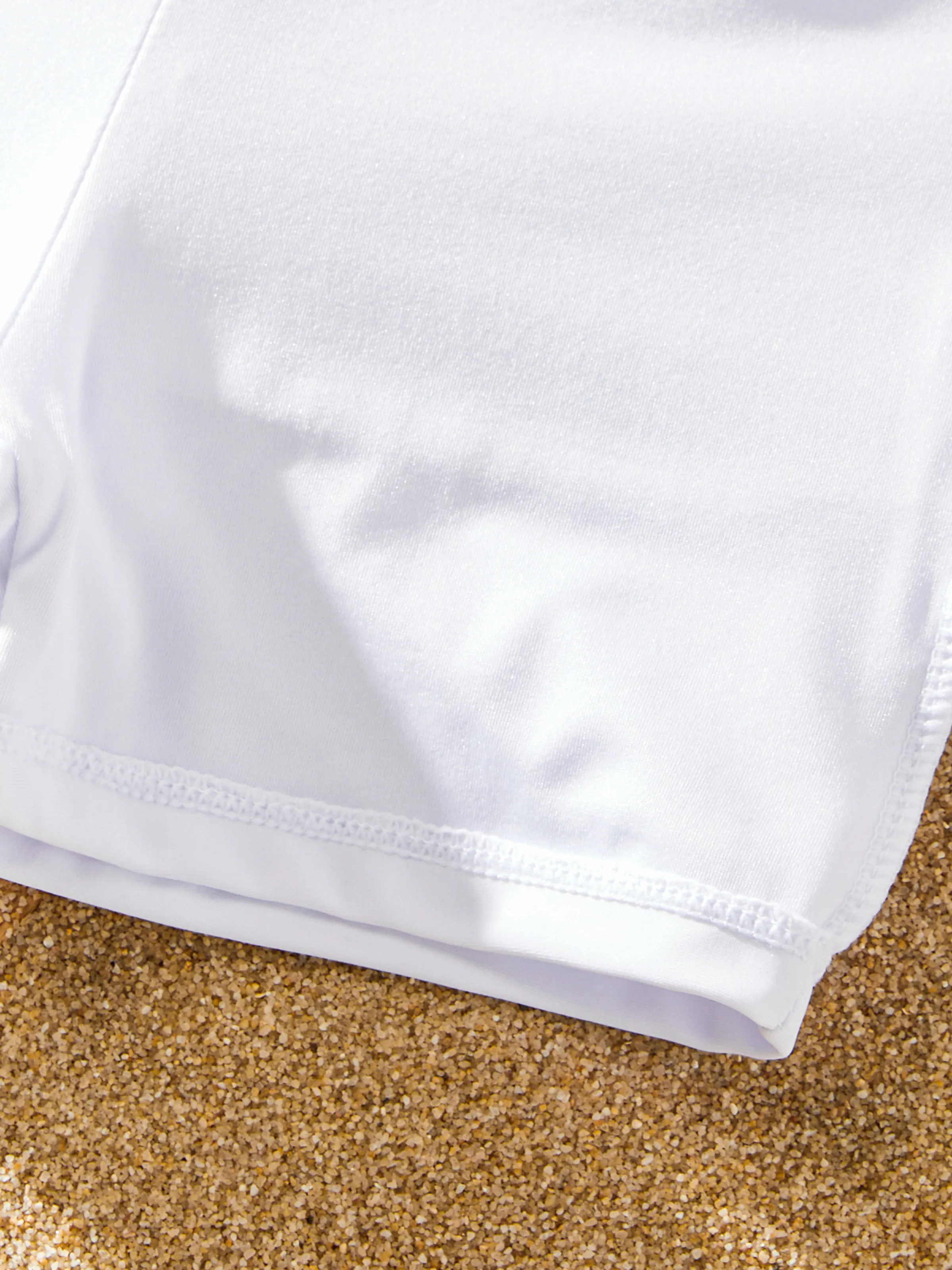 Daddy & Son Swimsuit Colorblock Drawstring Swim Trunks Color block - Image 11