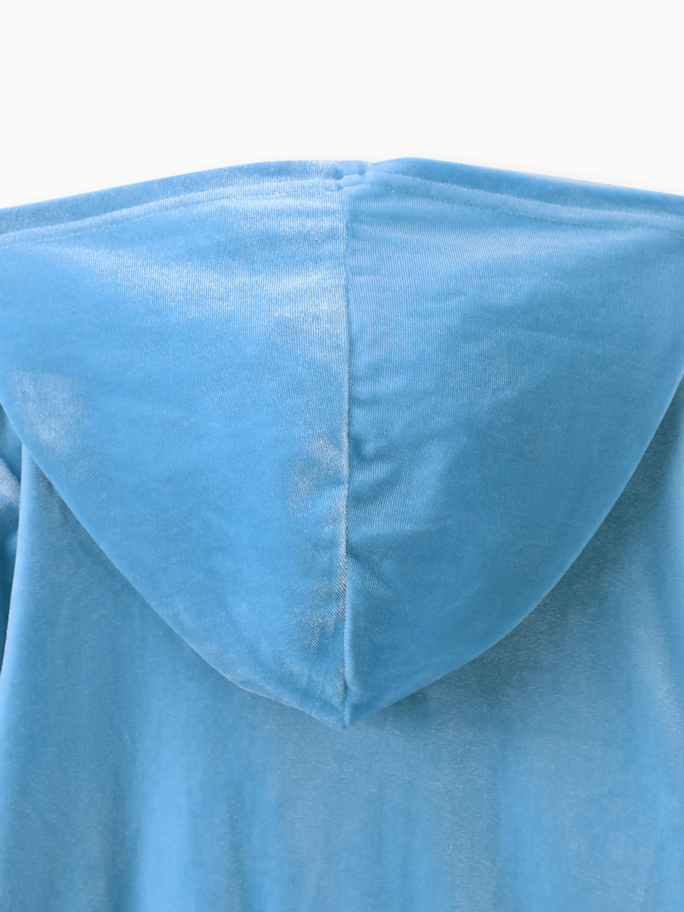 Disney Frozen Toddler Girl 2pcs Elsa Velvet Hoodie with Flare Pants Set Blue - Image 4